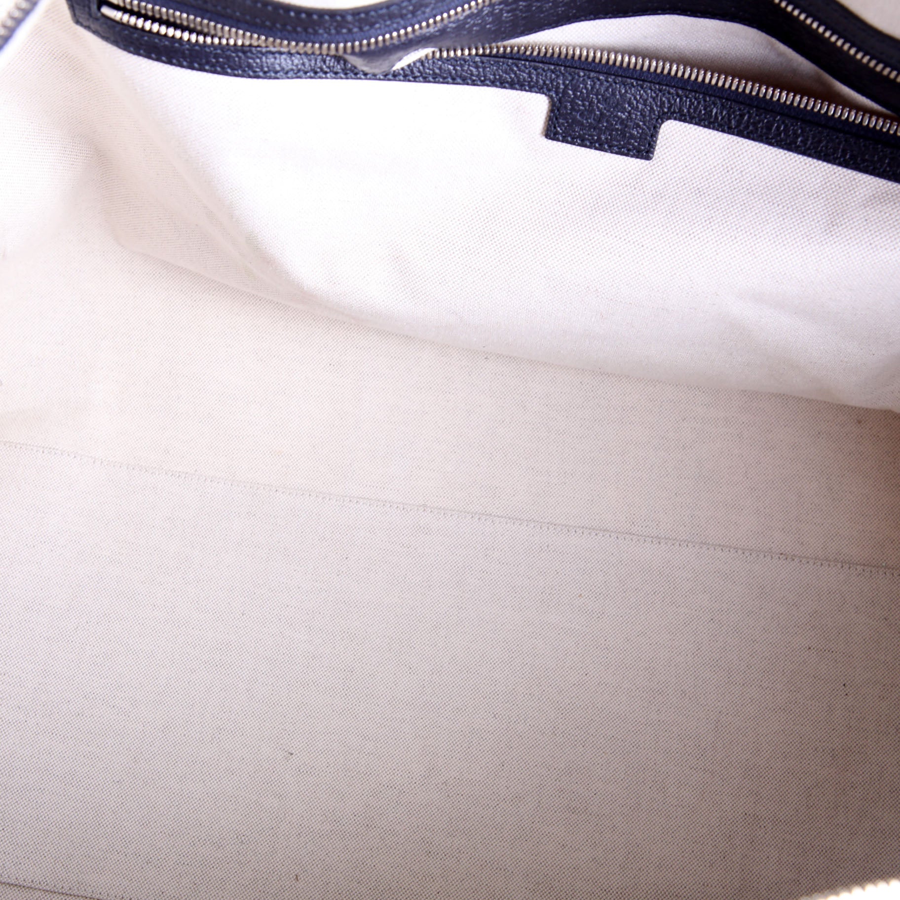 696039 GG Supreme Canvas Large Duffle Bag Navy/Beige/Red - Image 12