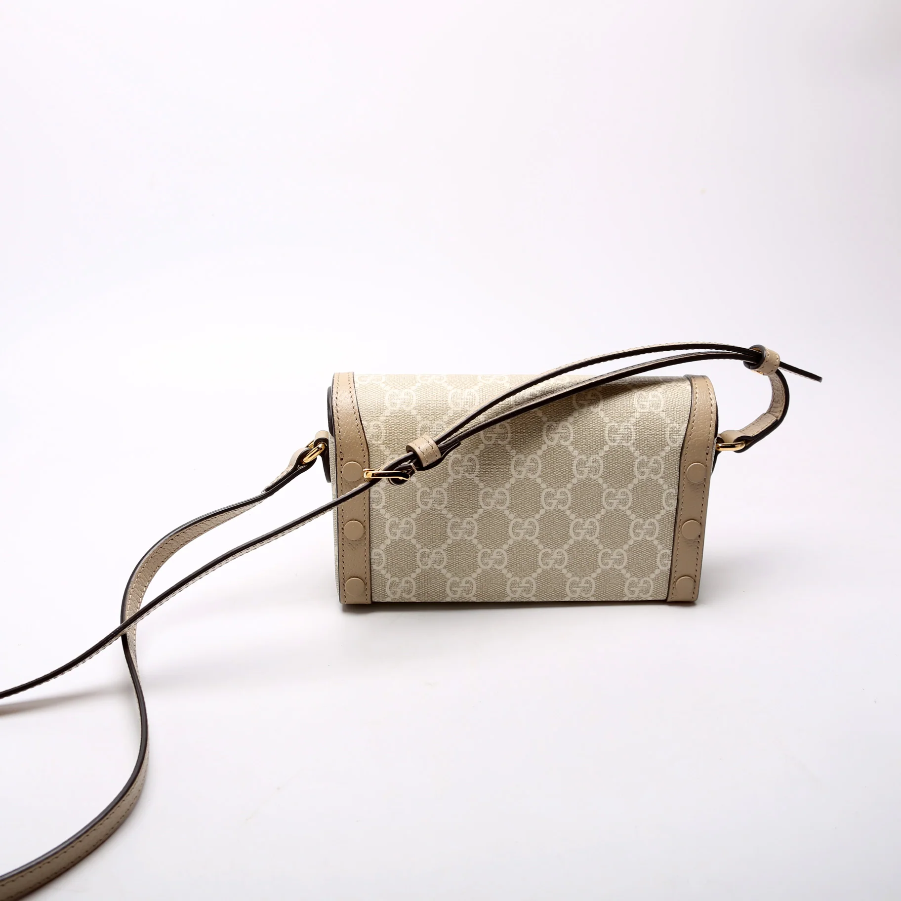 699296 1955 Horsebit Mini Bag Beige - Image 3
