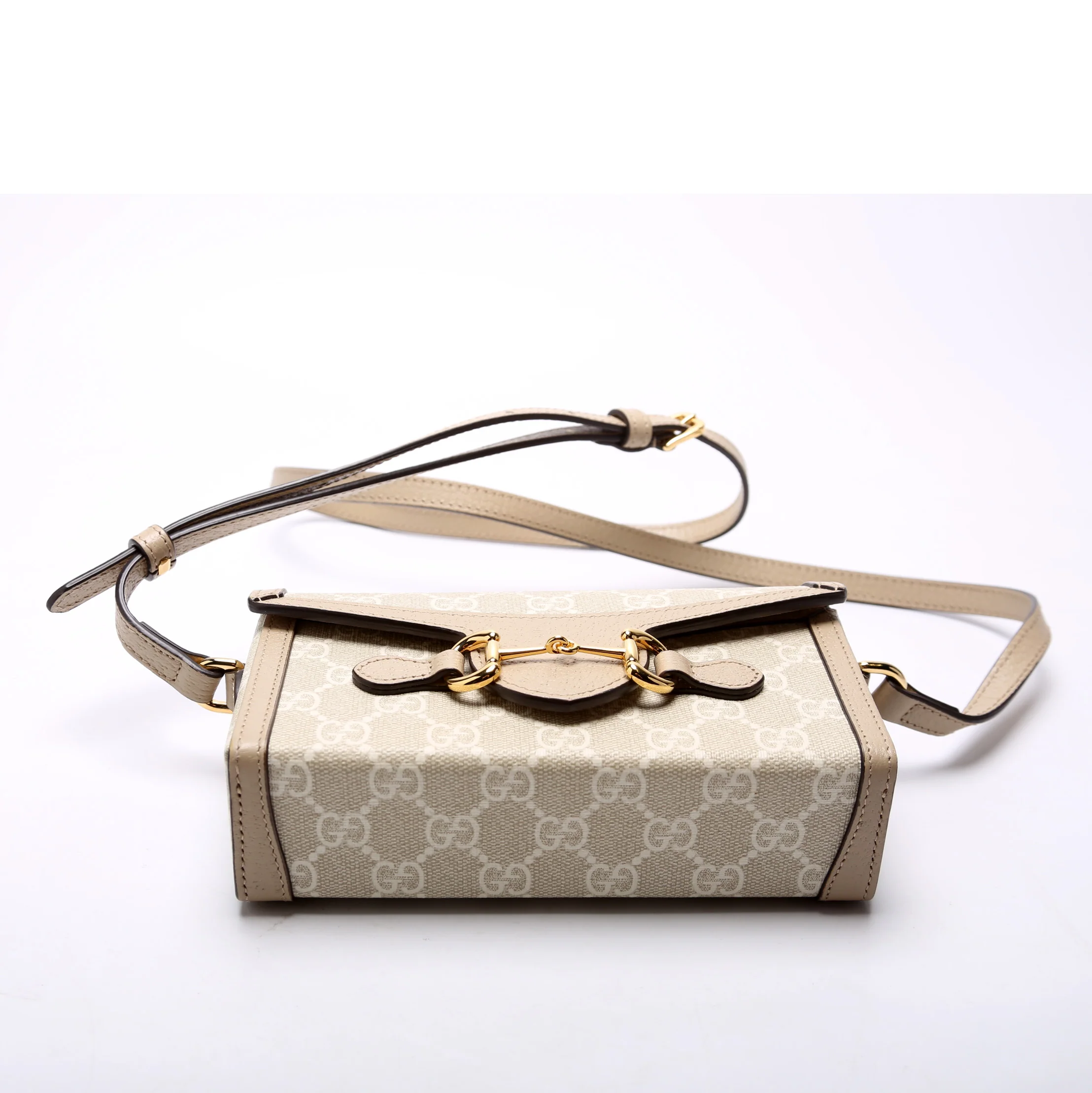 699296 1955 Horsebit Mini Bag Beige - Image 4