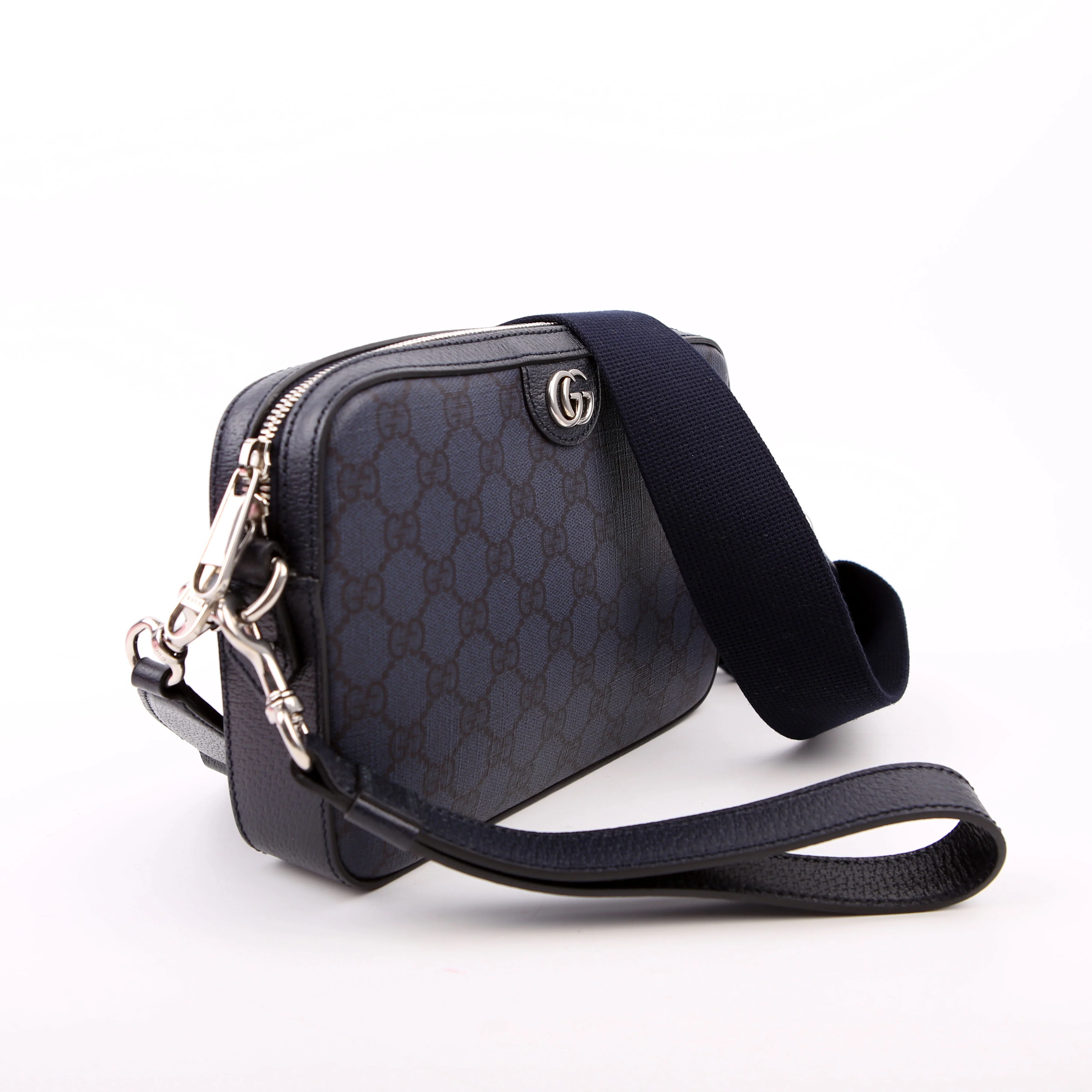 699439 GG Supreme Ophidia Wristlet Crossbody Blue - Image 2