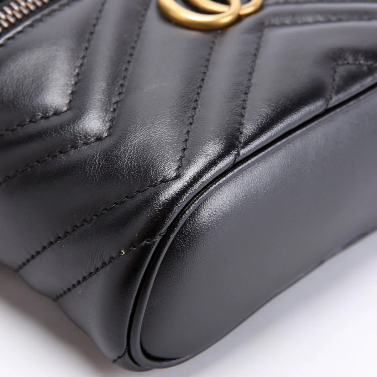699515 GG Marmont Mini Top Handle Black - Image 5