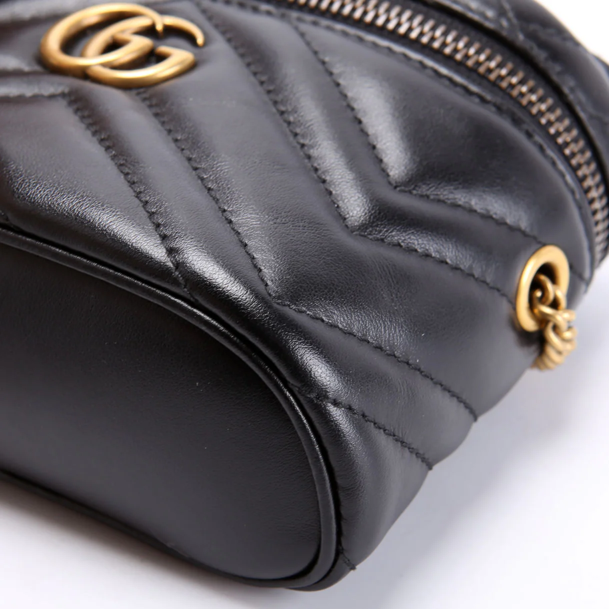 699515 GG Marmont Mini Top Handle Black - Image 6
