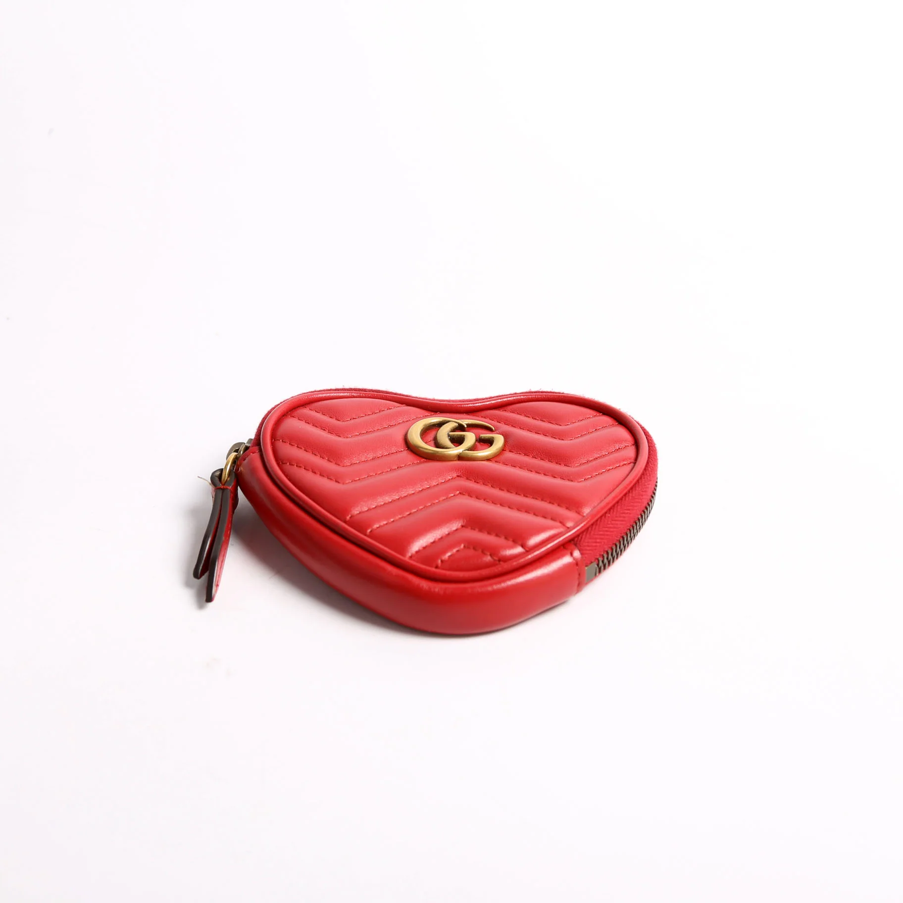 699517 Marmont Heart Key/Coin Pouch Red - Image 3
