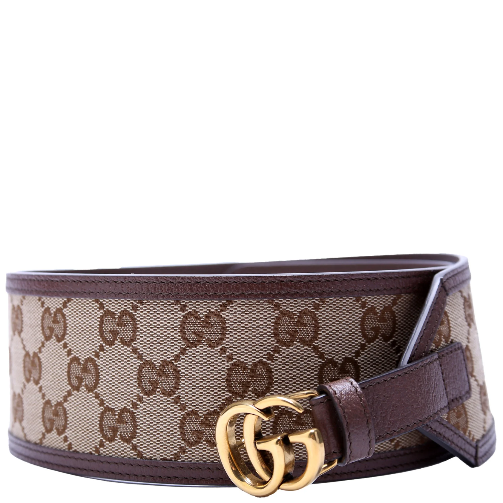 699752 Marmont GG Canvas Wide Belt Size 90/36