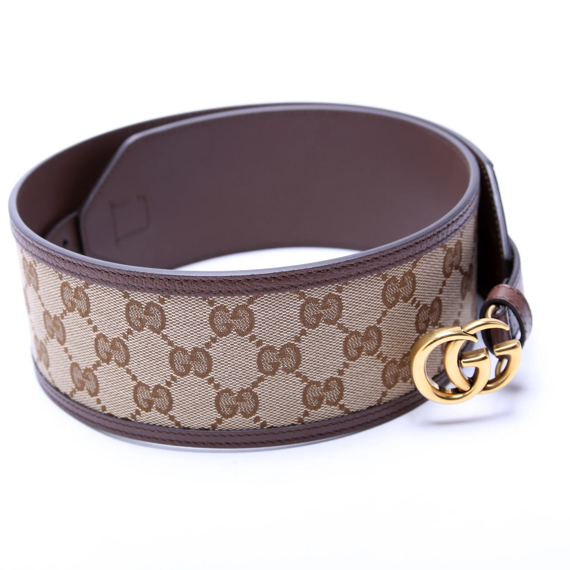 699752 Marmont GG Canvas Wide Belt Size 90/36 - Image 2