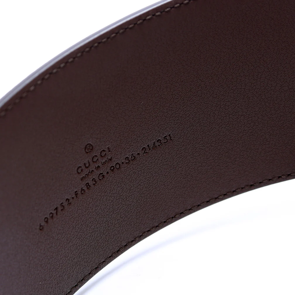 699752 Marmont GG Canvas Wide Belt Size 90/36 - Image 5