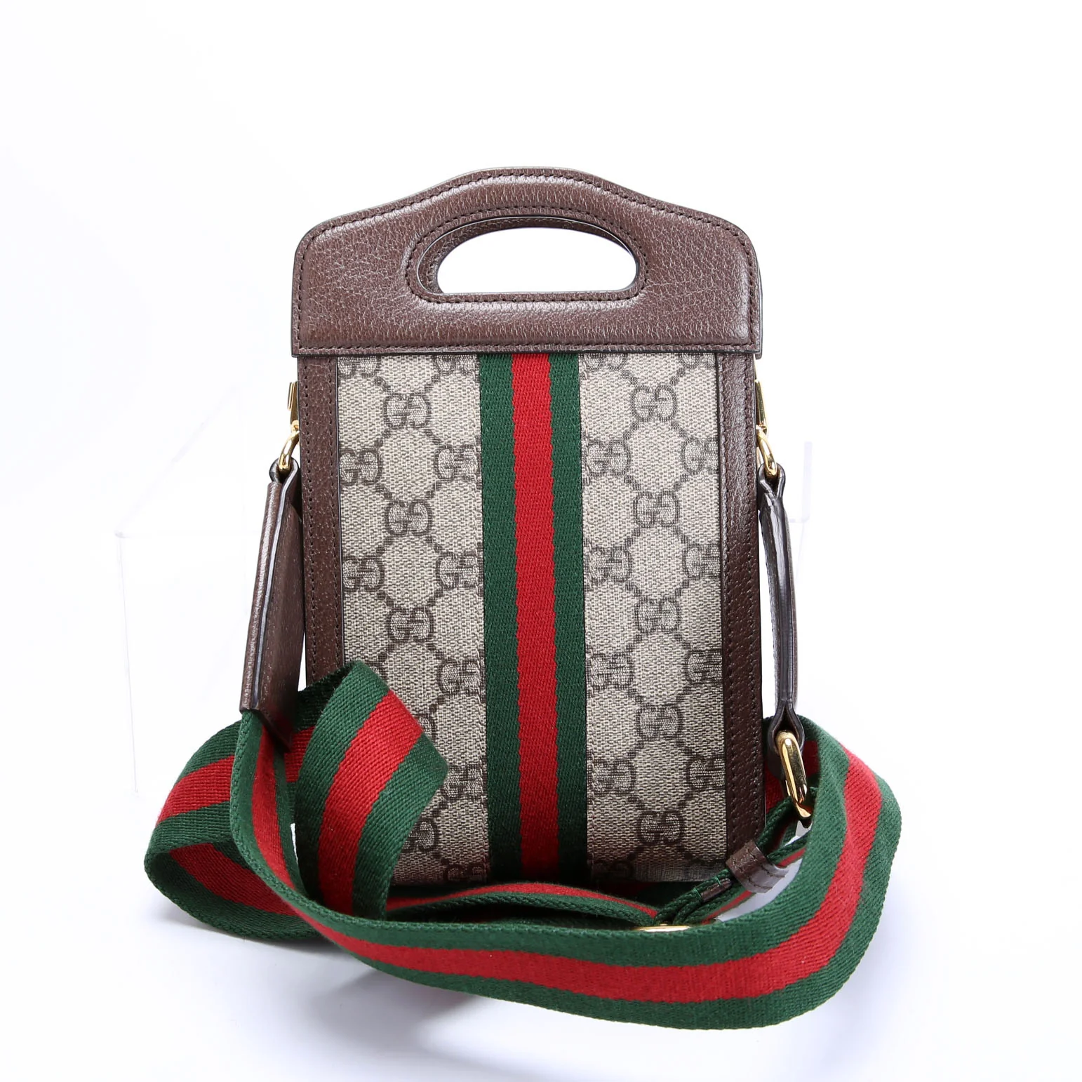 699770 GG Supreme Ophidia Mini Top Handle Brown/Beige/Green/Red - Image 3