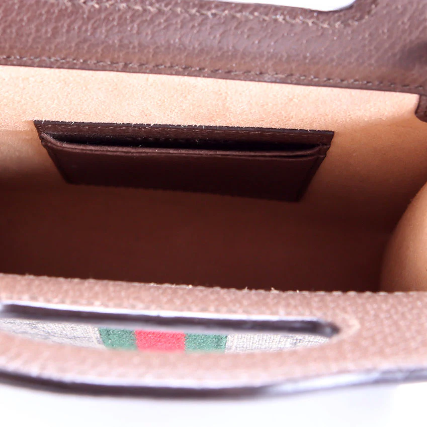 699770 GG Supreme Ophidia Mini Top Handle Brown/Beige/Green/Red - Image 7