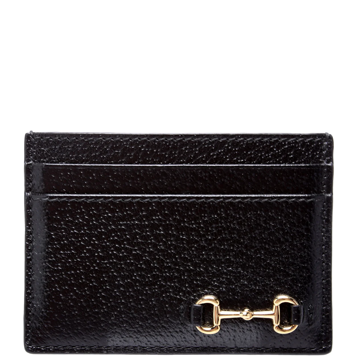 700469 Horsebit Card Holder Black