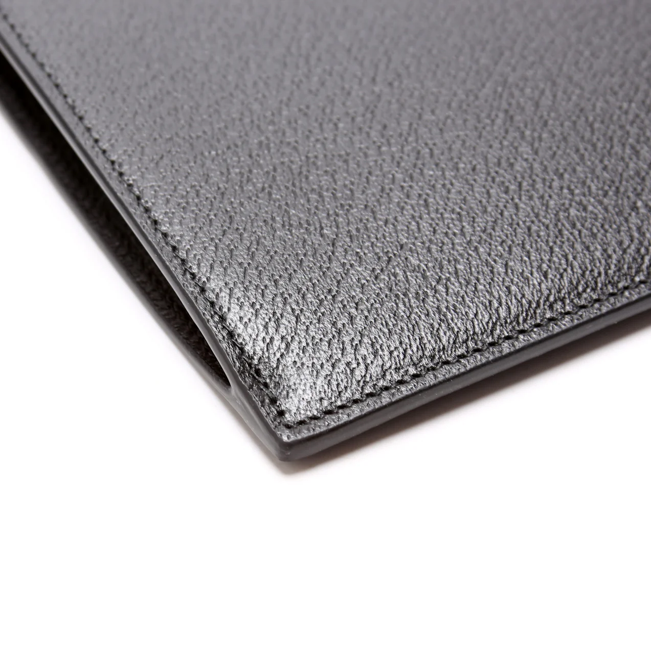 700524 Horsebit Leather Wrist Clutch Black - Image 5