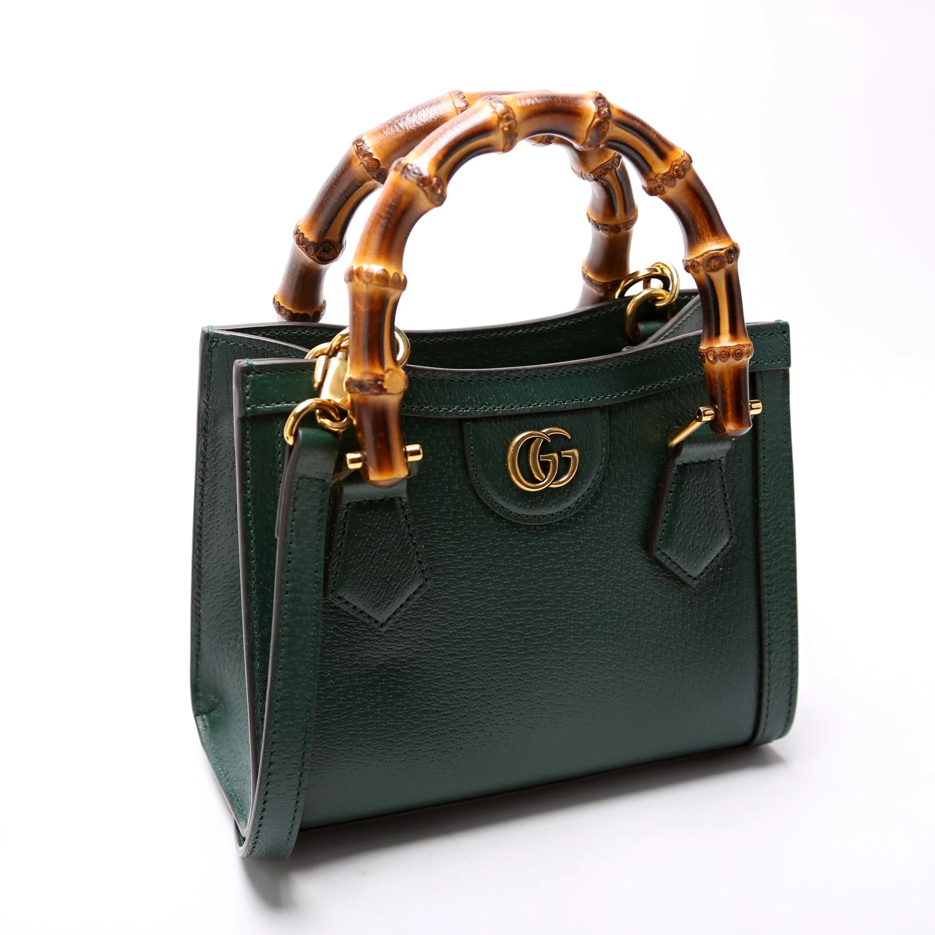 702732 Diana Mini Tote Cuir Green - Image 2