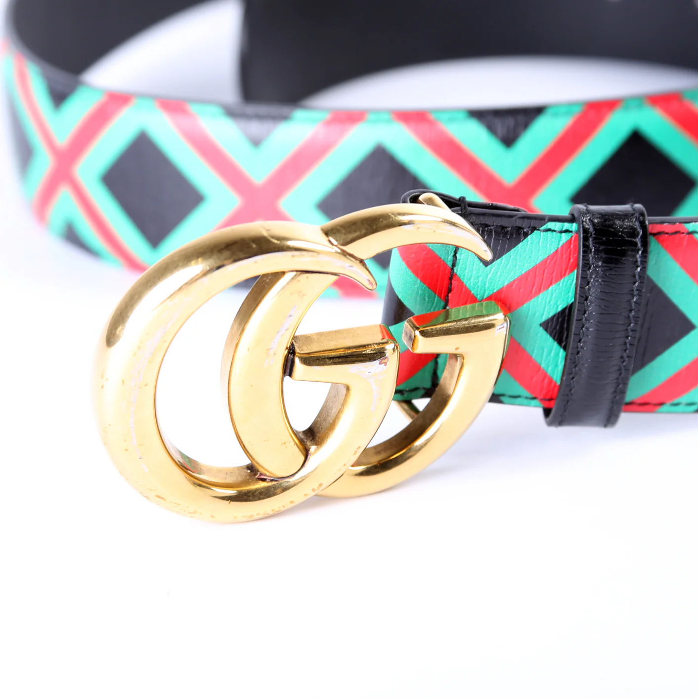 709985 Tricolor GG Belt Size 110/44 - Image 7