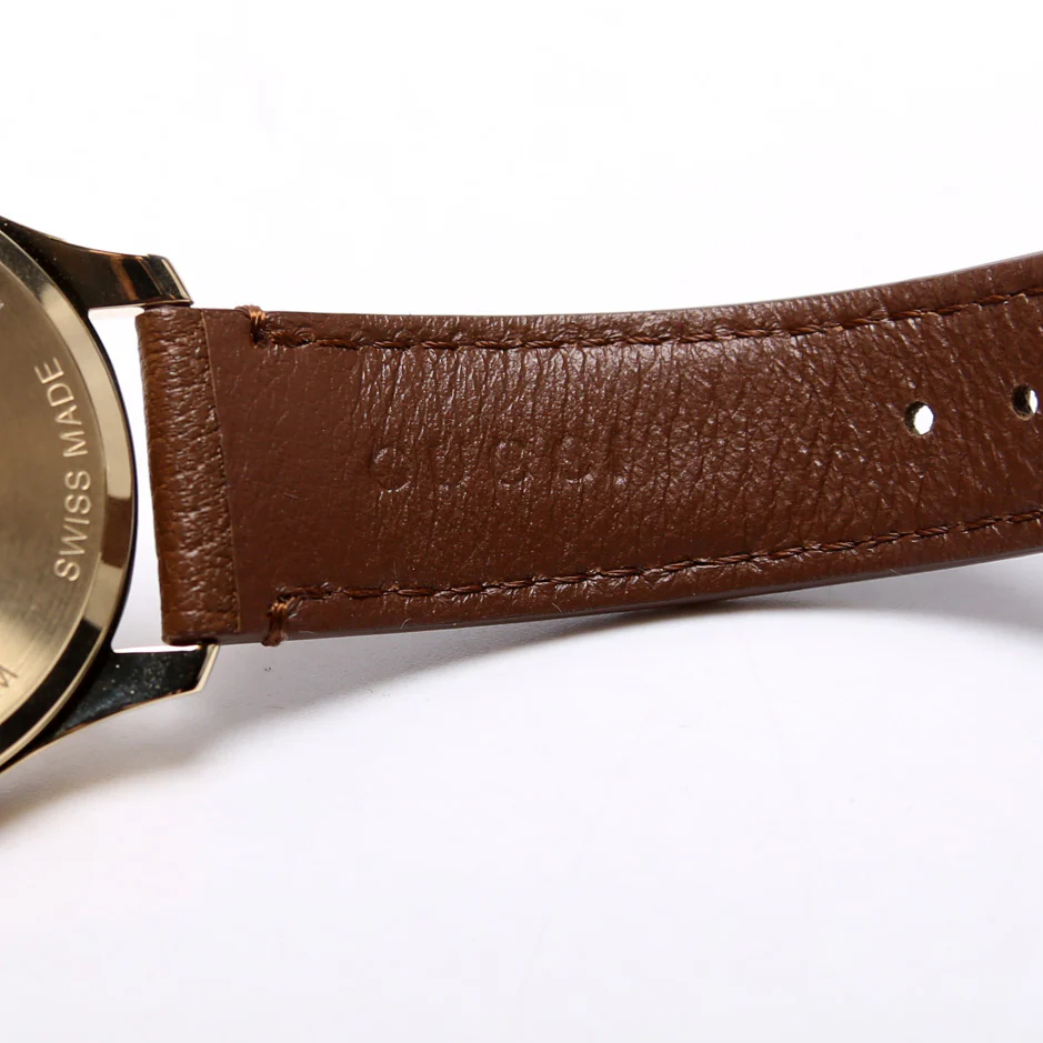 717815 G-Timeless Bee Leather Band Watch - Image 10