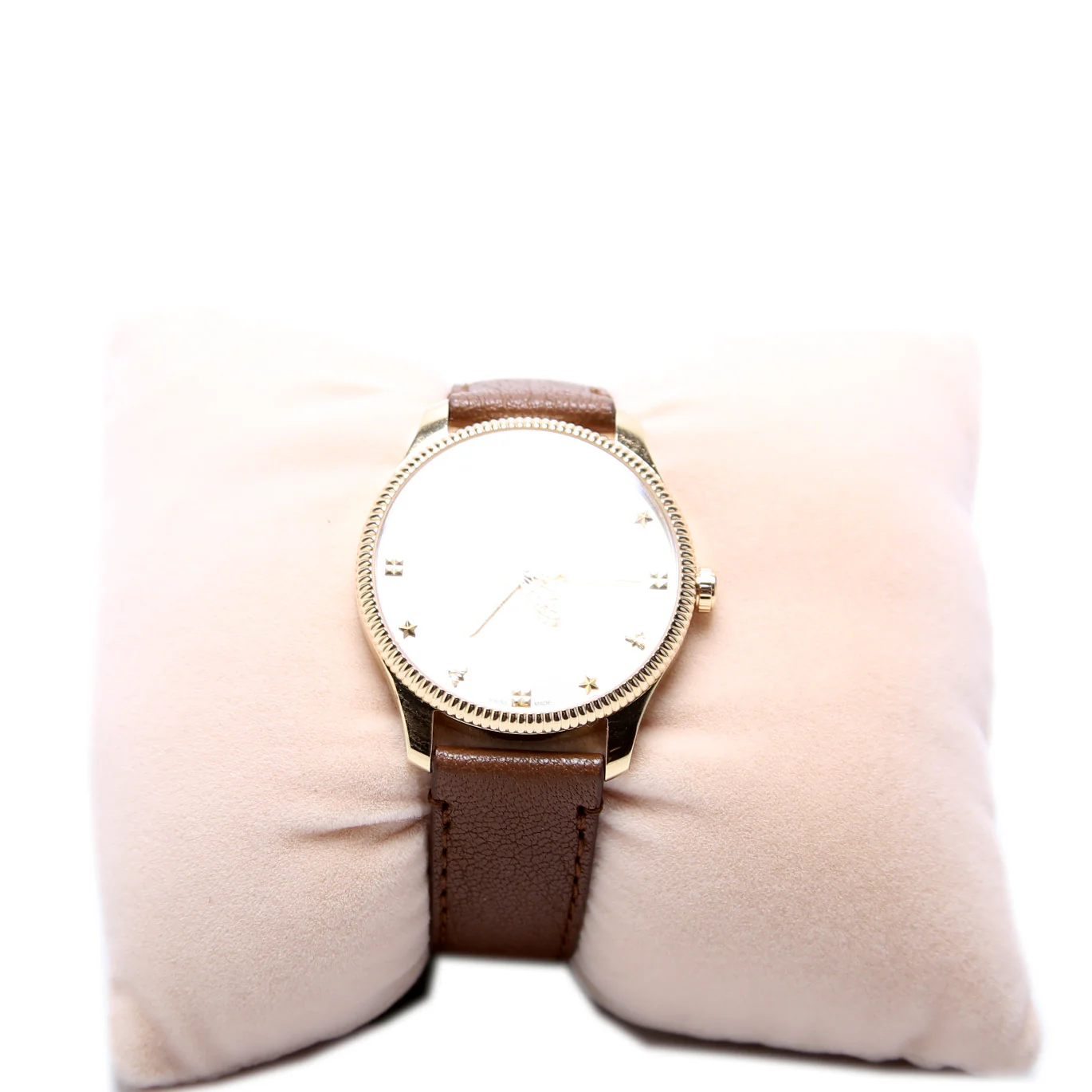 717815 G-Timeless Bee Leather Band Watch - Image 2