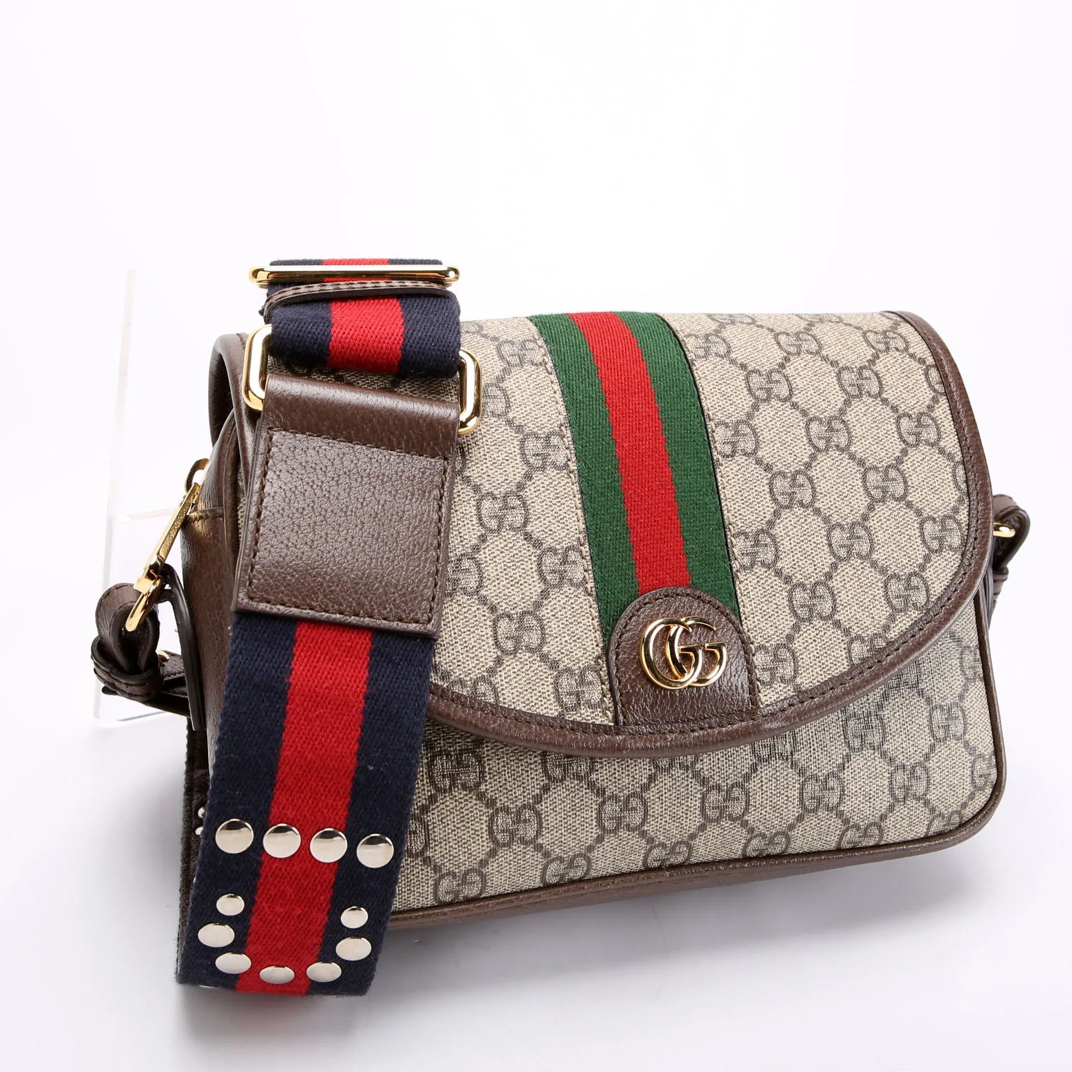722117 Ophidia GG Small Shoulder Bag Brown - Image 2
