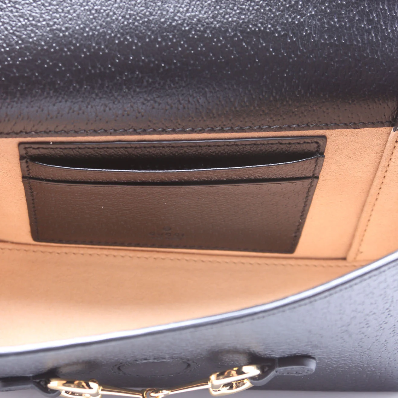 723314 Horsebit 1955 Calfskin Shoulder Bag Black - Image 7