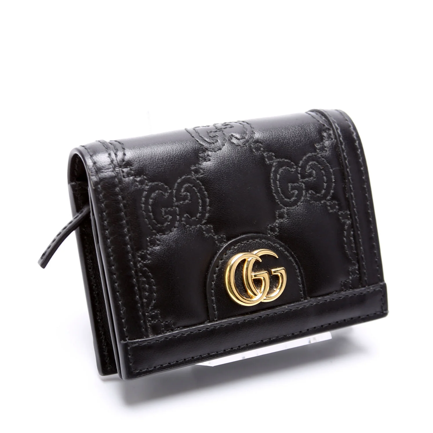 723786 GG Matelasse Card Case Black - Image 2