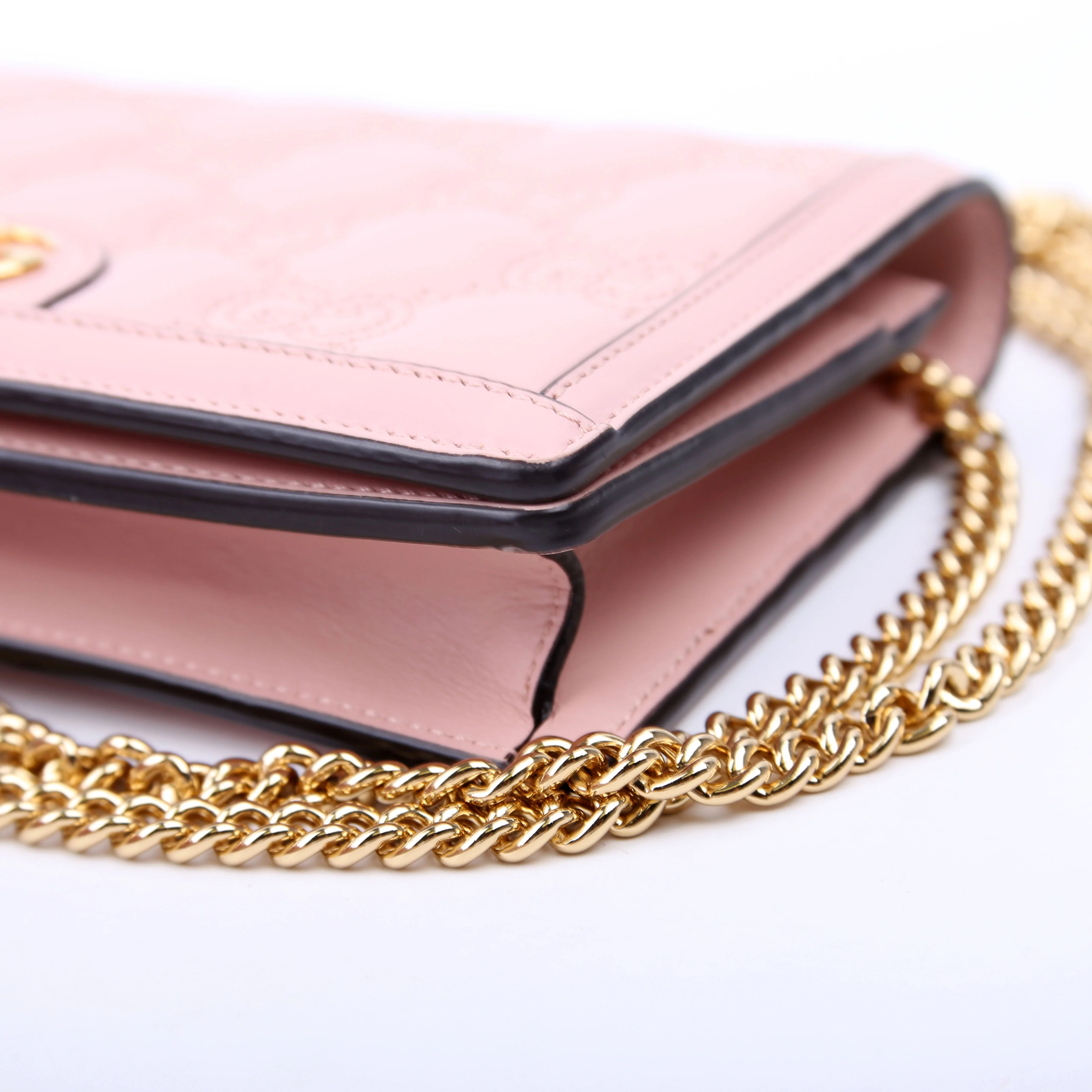 723787 GG Matelasse Chain Wallet Pink - Image 6