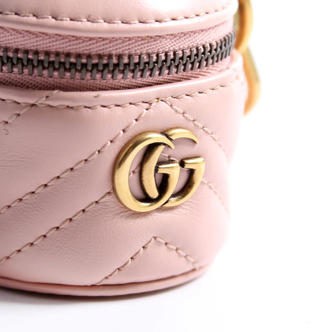725109 GG Marmont Coin Purse Key Chain Pink - Image 6