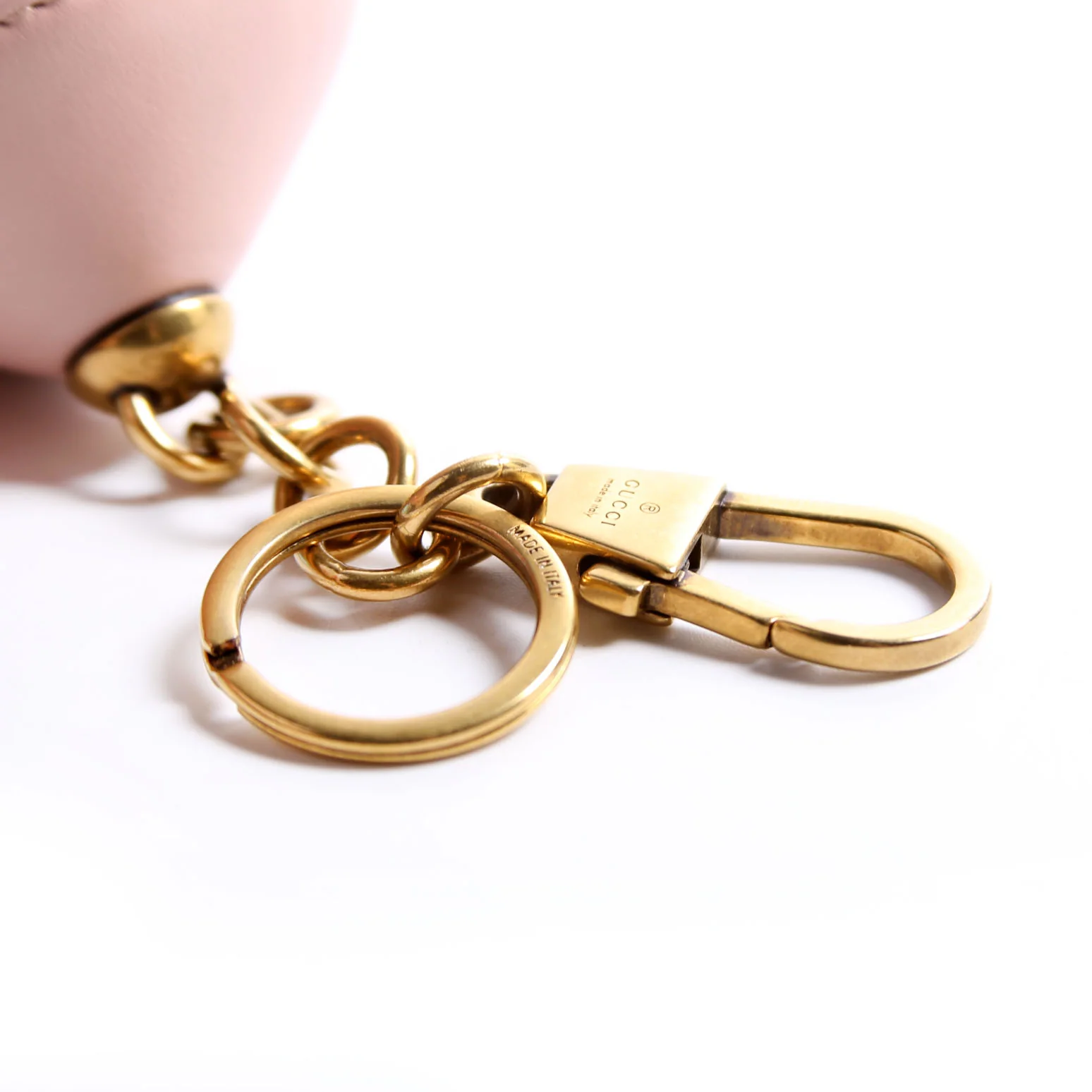 725109 GG Marmont Coin Purse Key Chain Pink - Image 7