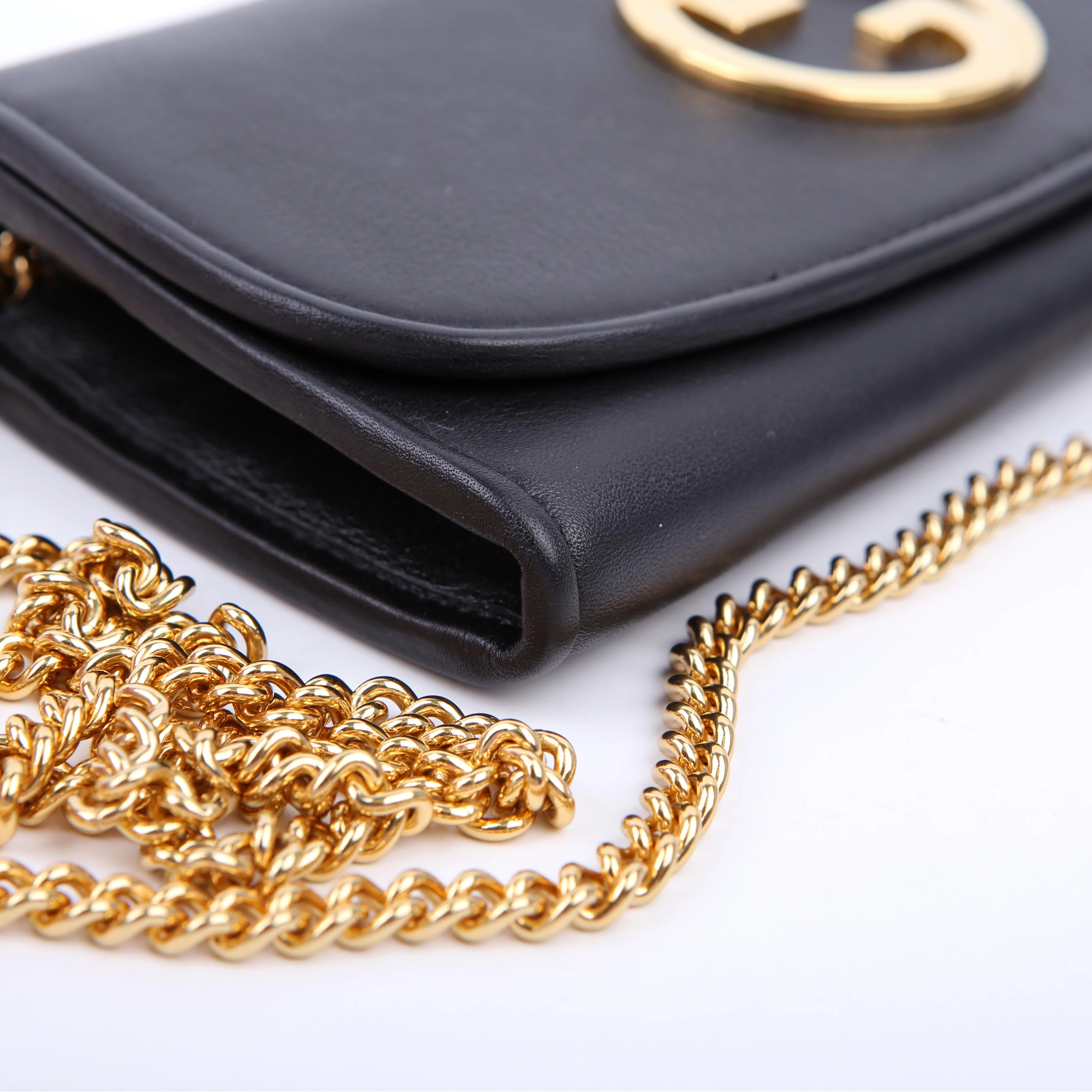 725215 Blondie Leather Continental Chain Wallet Black - Image 5
