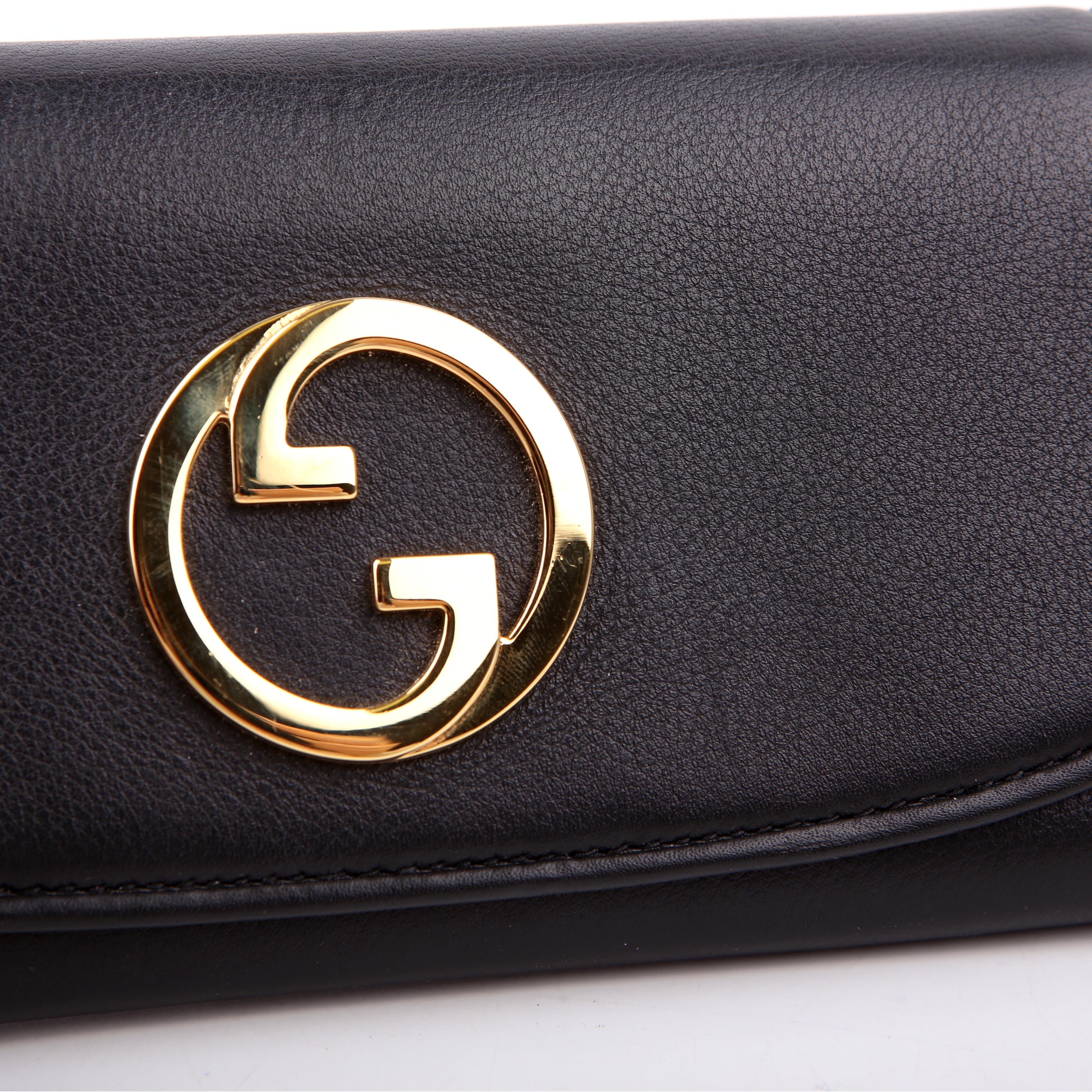 725215 Blondie Leather Continental Chain Wallet Black - Image 7