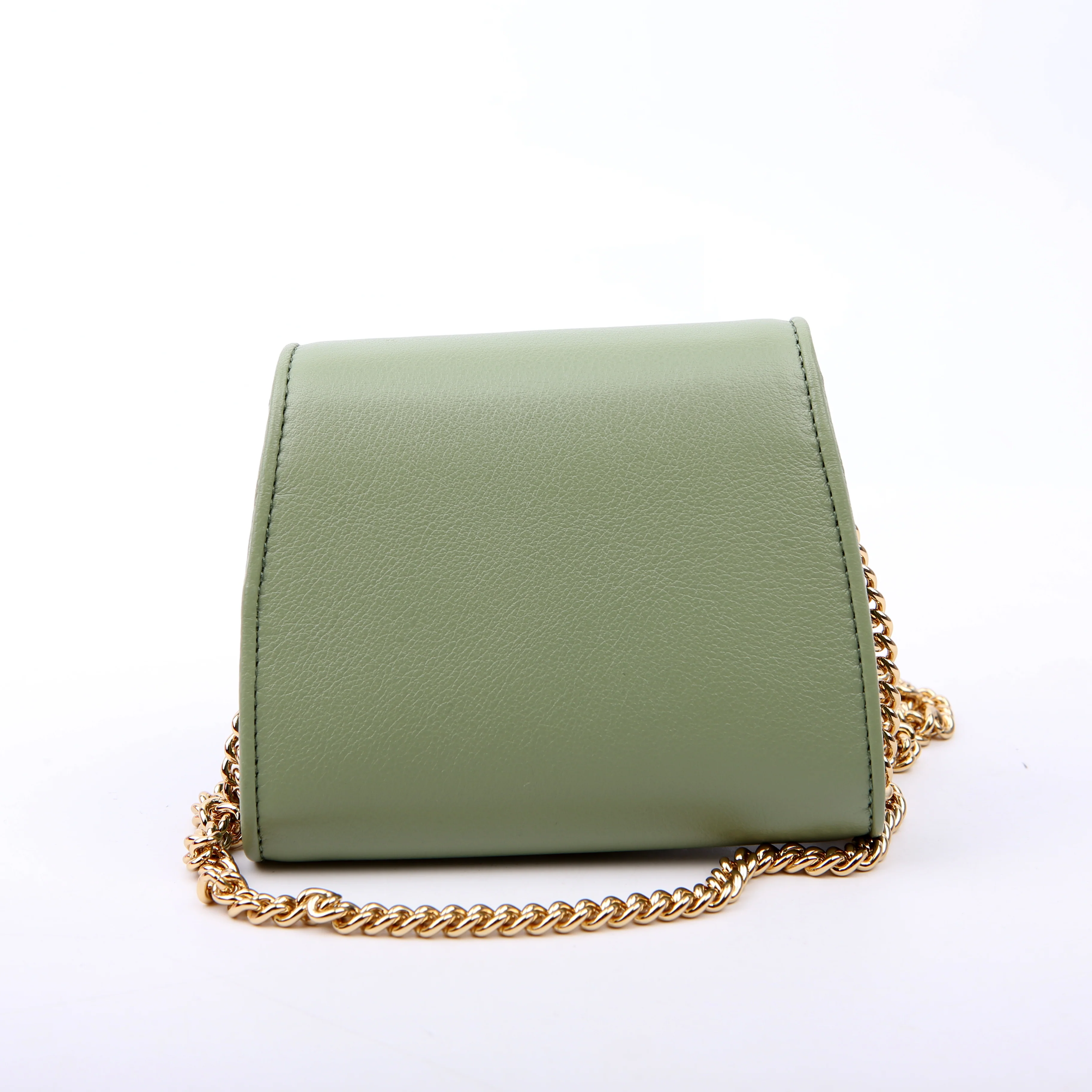 725219 Blondie Leather Chain Wallet Green - Image 3