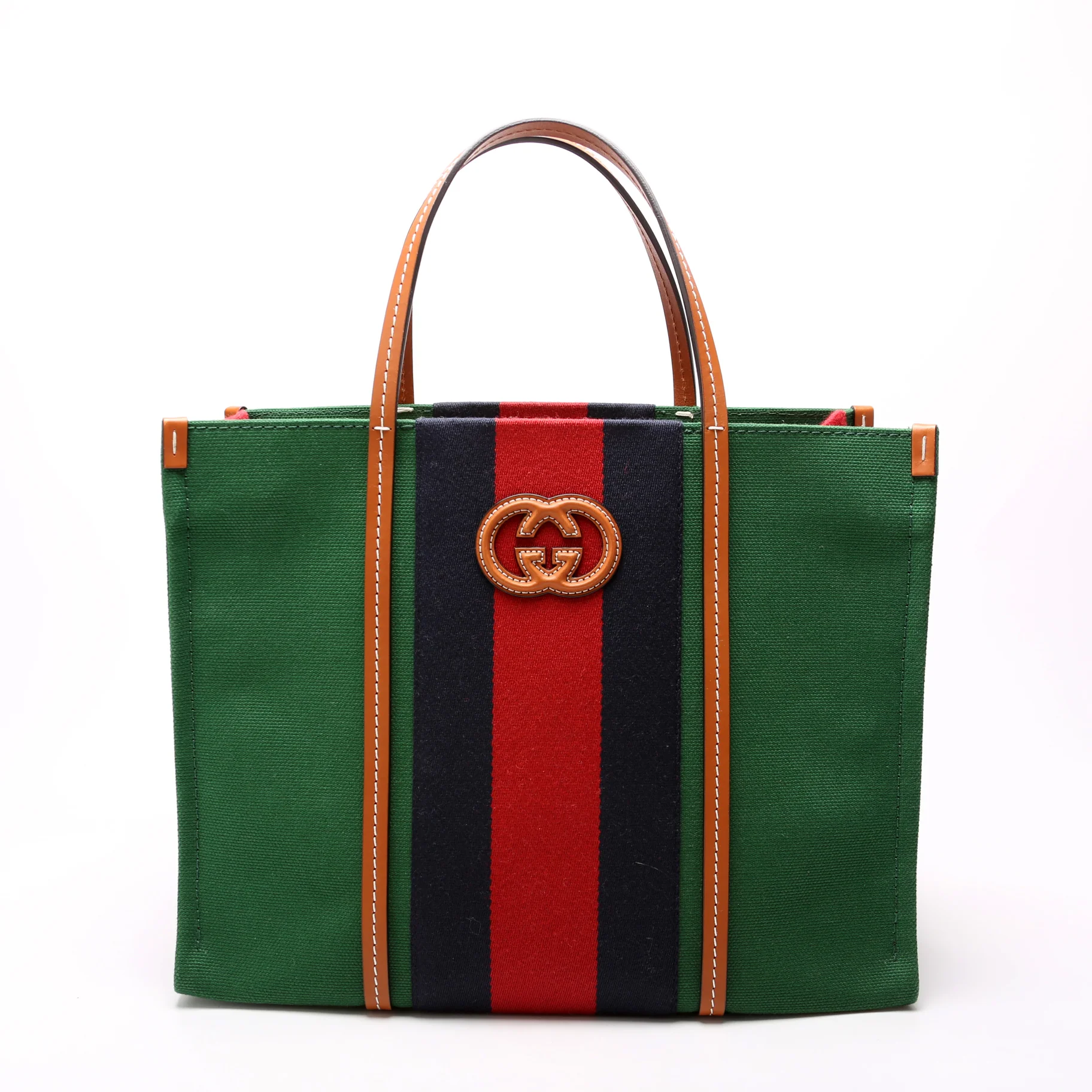 727721 Small Interlocking G Web Tote