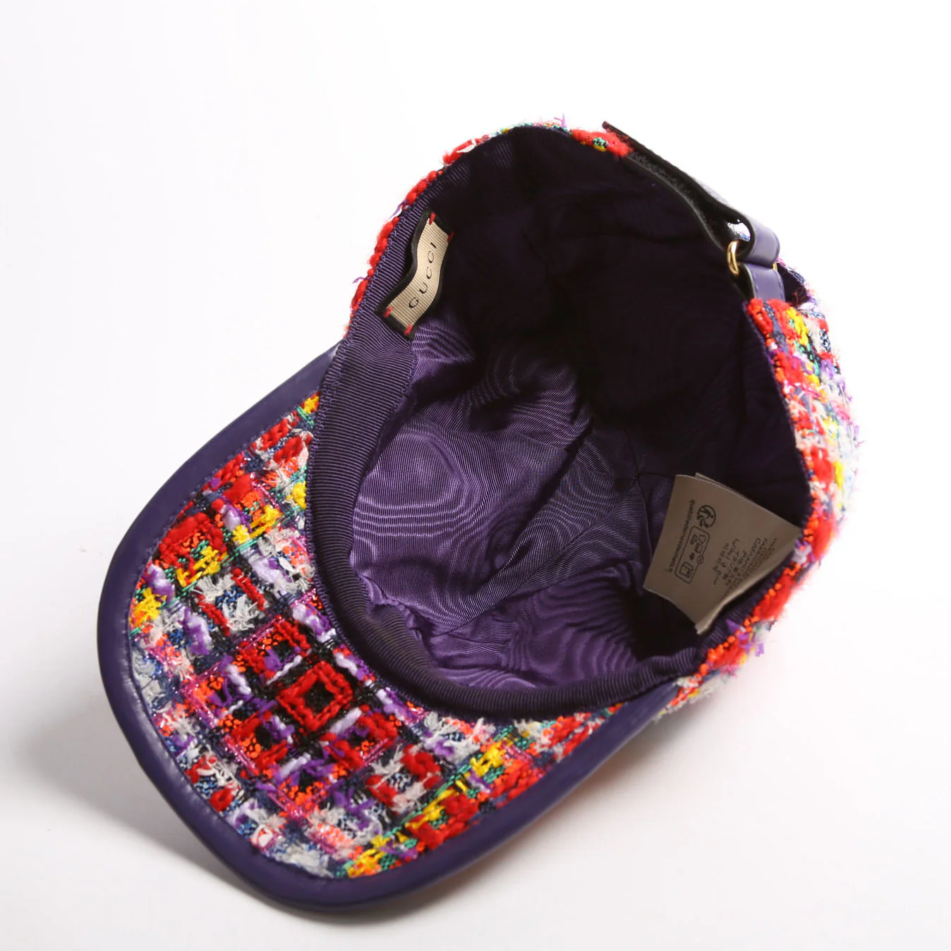 729136 Tweed Baseball Cap Size Large - Image 7