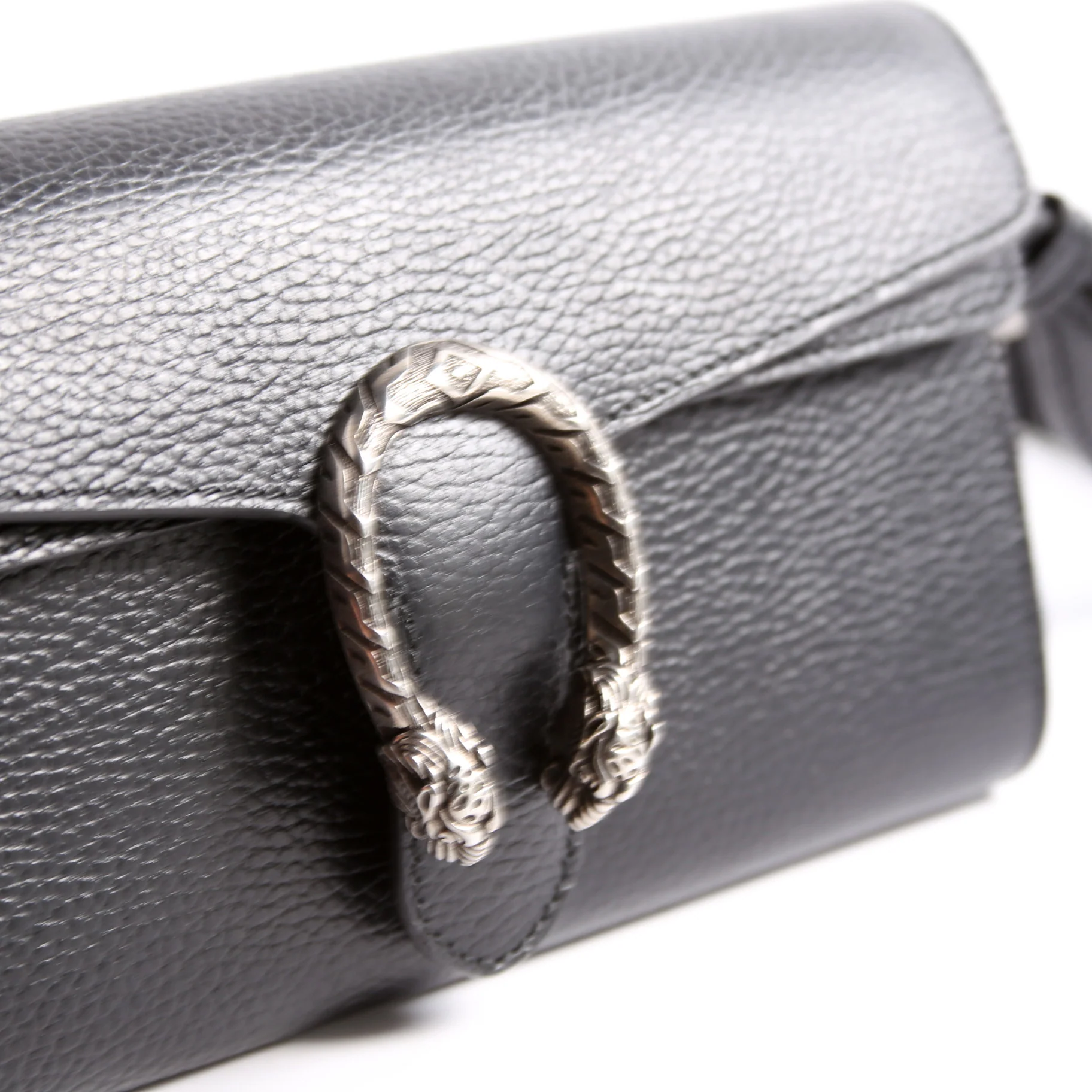 731782 Dionysus Leather East-West Small Shoulder Black - Image 8