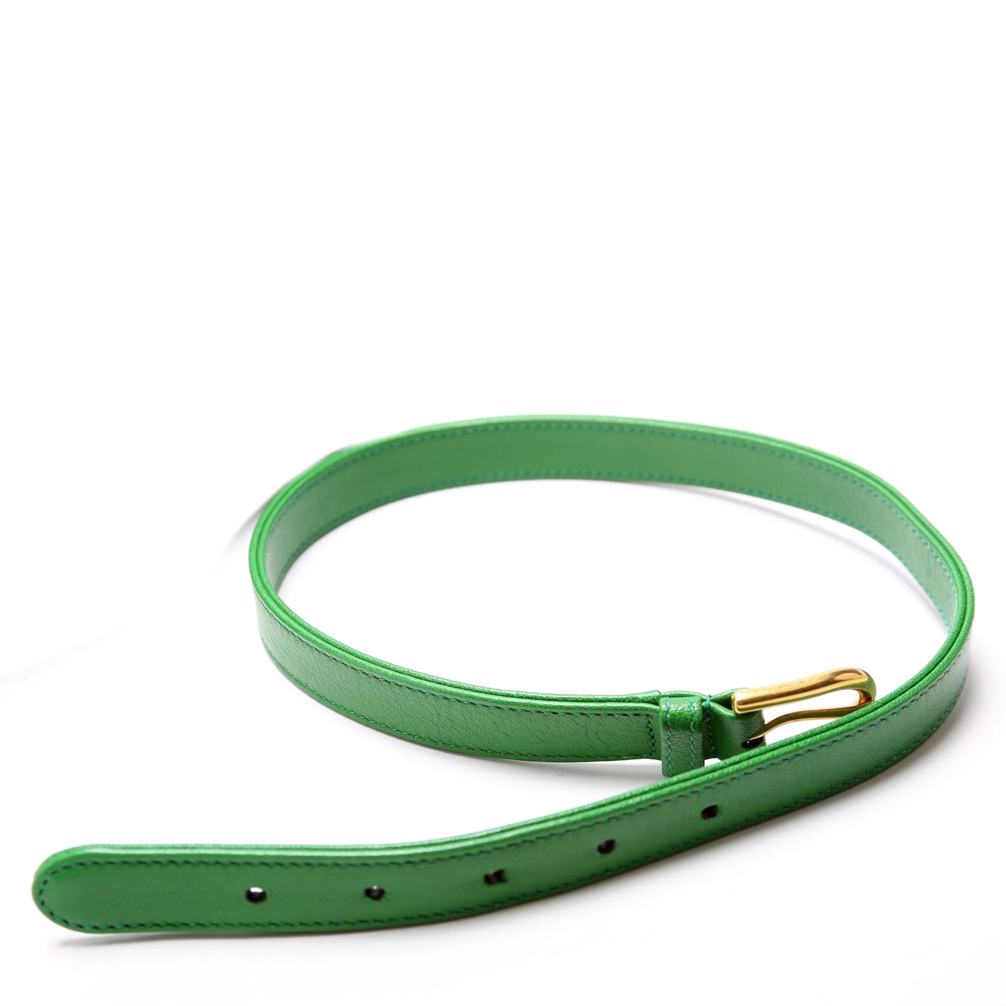 731817 Aphrodite Leather Small Shoulder Bag Green - Image 8