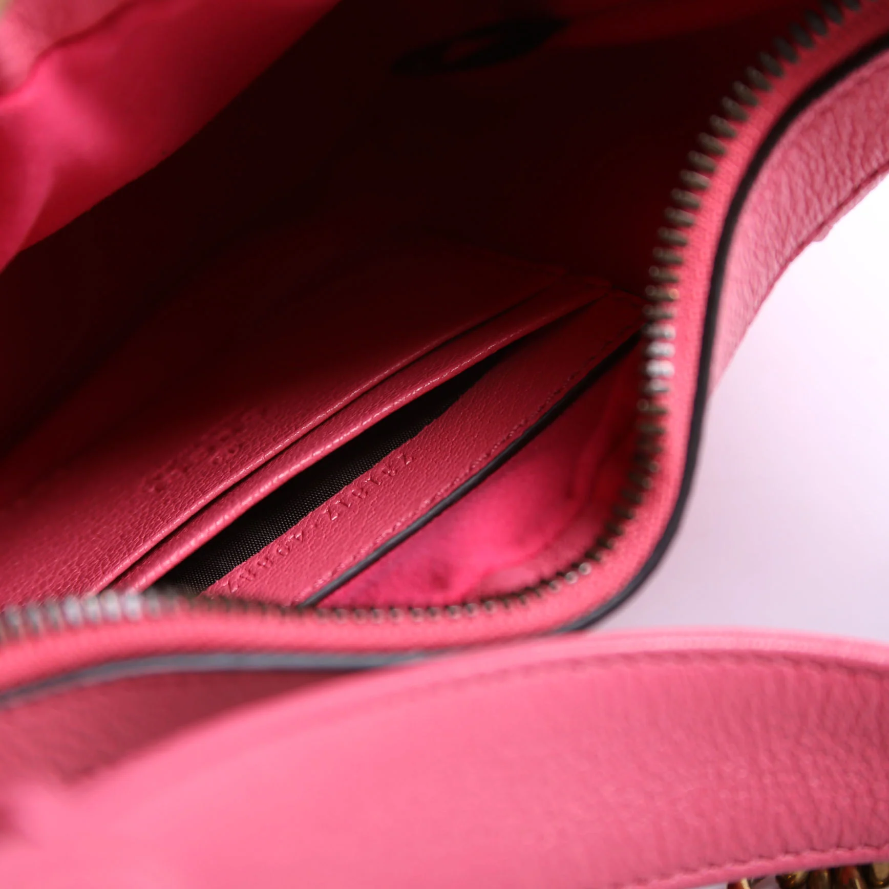 731817 Aphrodite Leather Small Shoulder Bag Pink/Gold - Image 7
