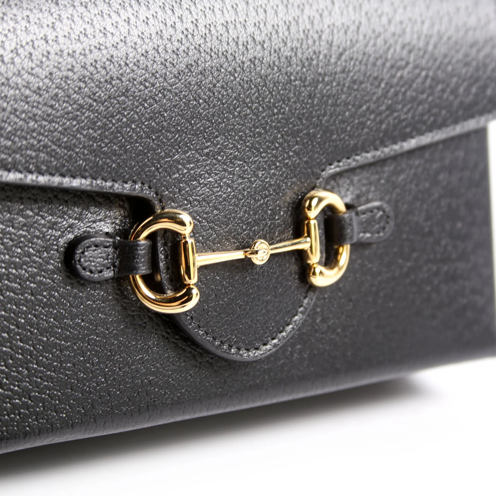 732314 Horsebit 1955 Calfskin Shoulder Bag Black - Image 10