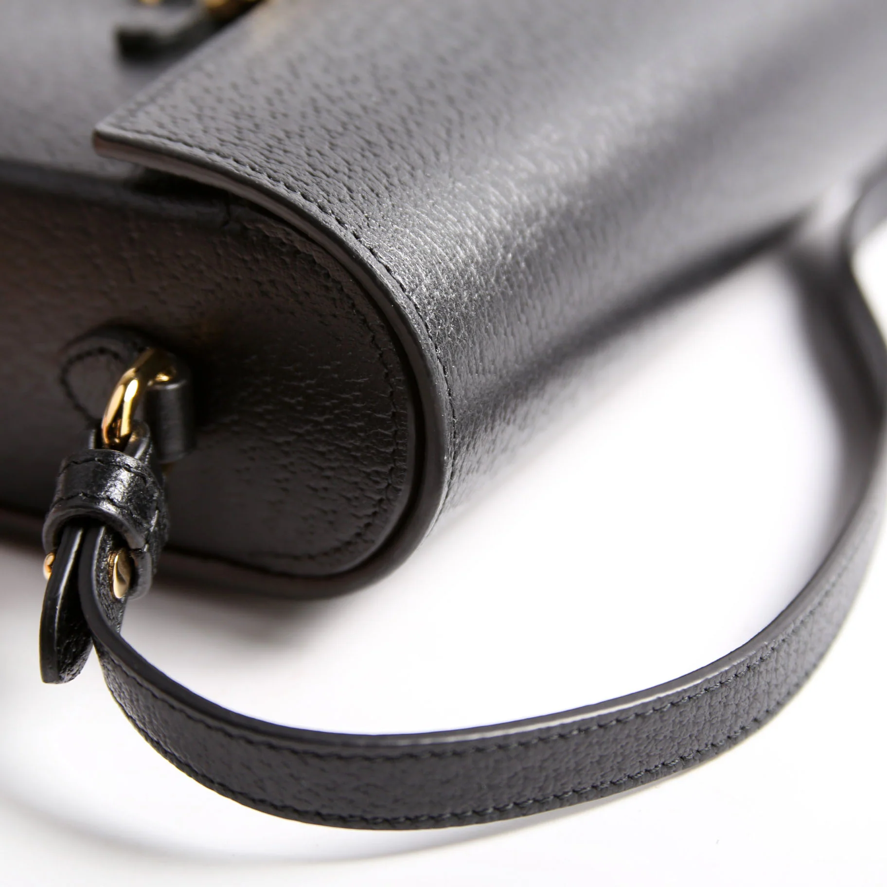 732314 Horsebit 1955 Calfskin Shoulder Bag Black - Image 8