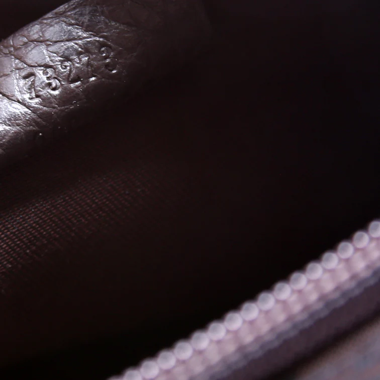 73273 GG Nylon Small Cosmetic Pouch Brown - Image 9