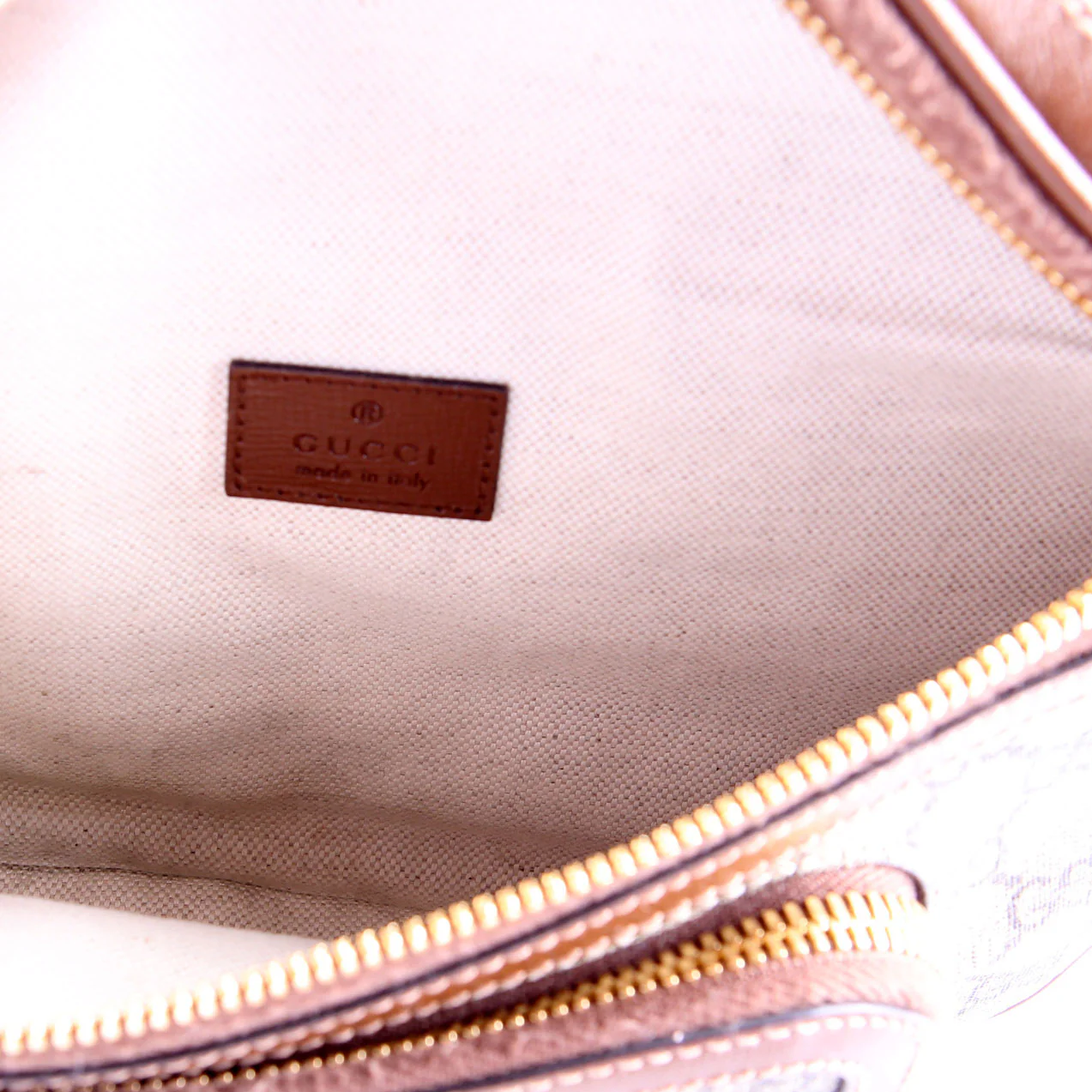 733240 GG Supreme Interlocking large Belt Bag Brown/Beige - Image 8
