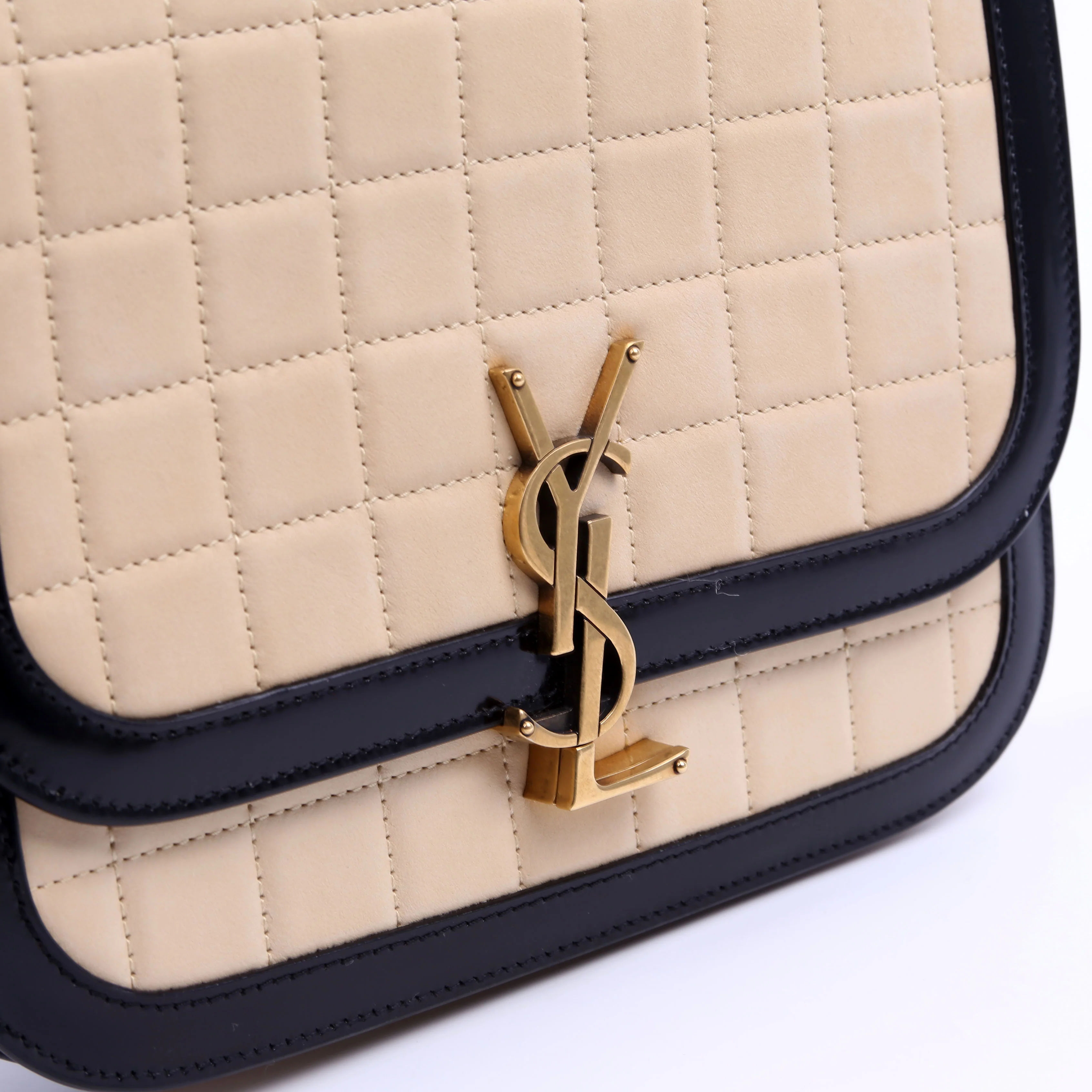 733704 Solferino Medium Nubuck Beige/Black - Image 10