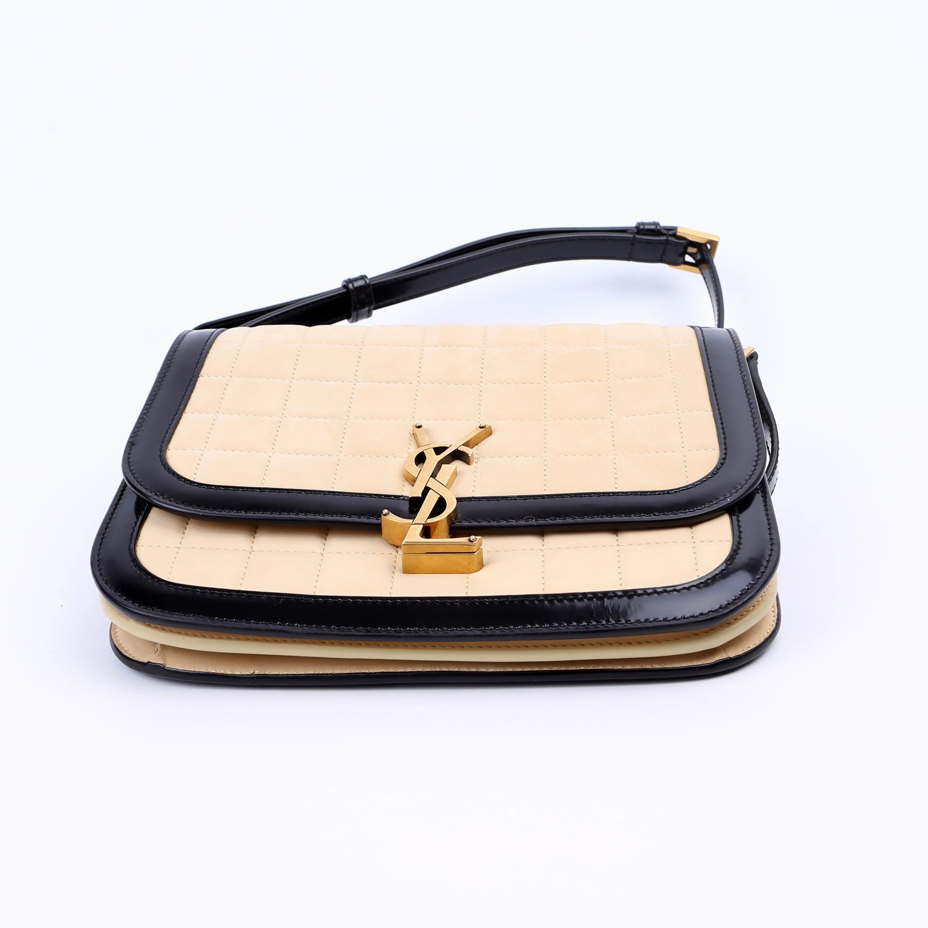 733704 Solferino Medium Nubuck Beige/Black - Image 5