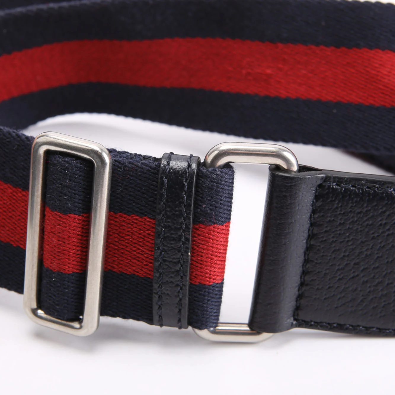 735132 GG Supreme Small Handbag Navy/Beige/Red - Image 6