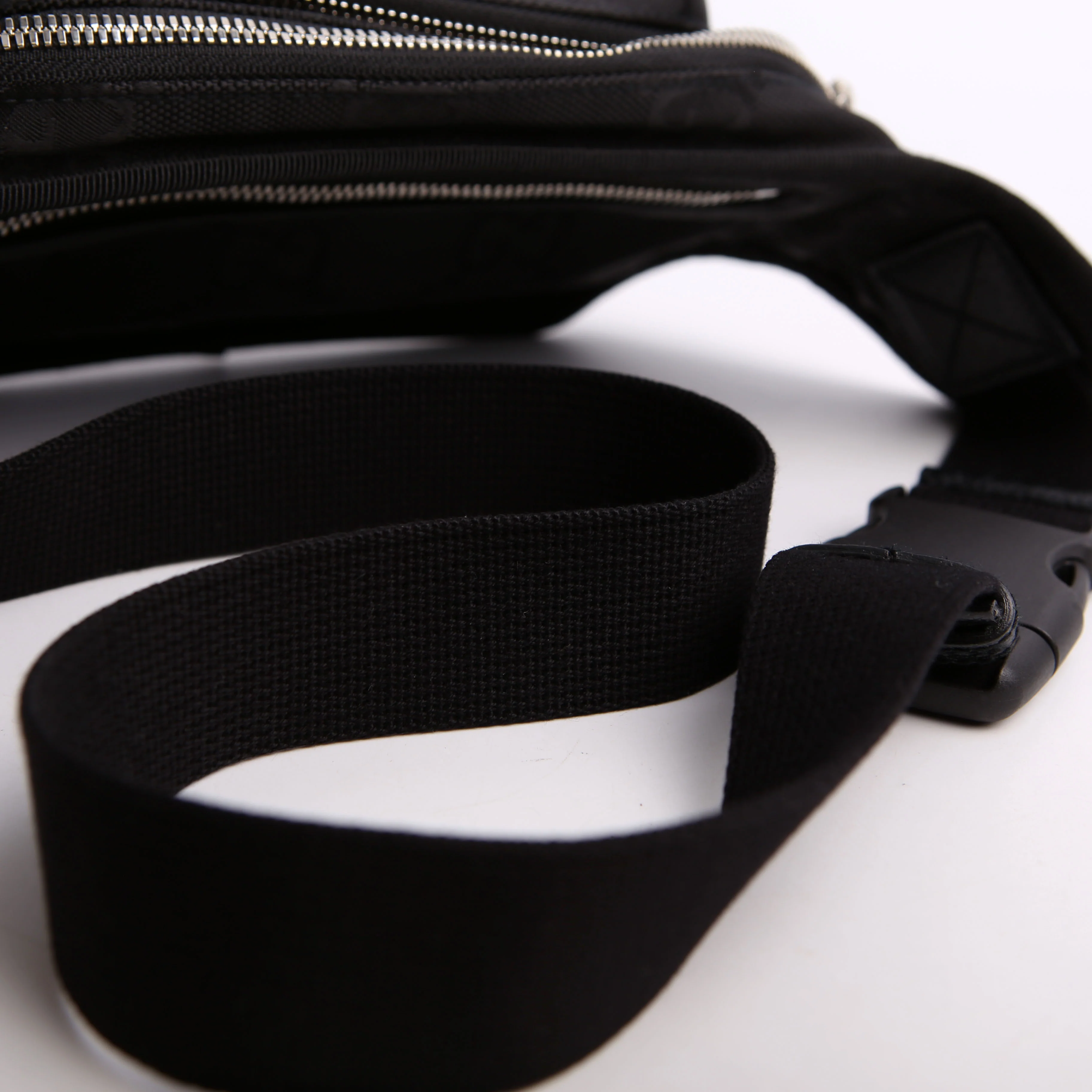 739372 Nylon Off the Grid Logo Belt Bag Black - Image 10
