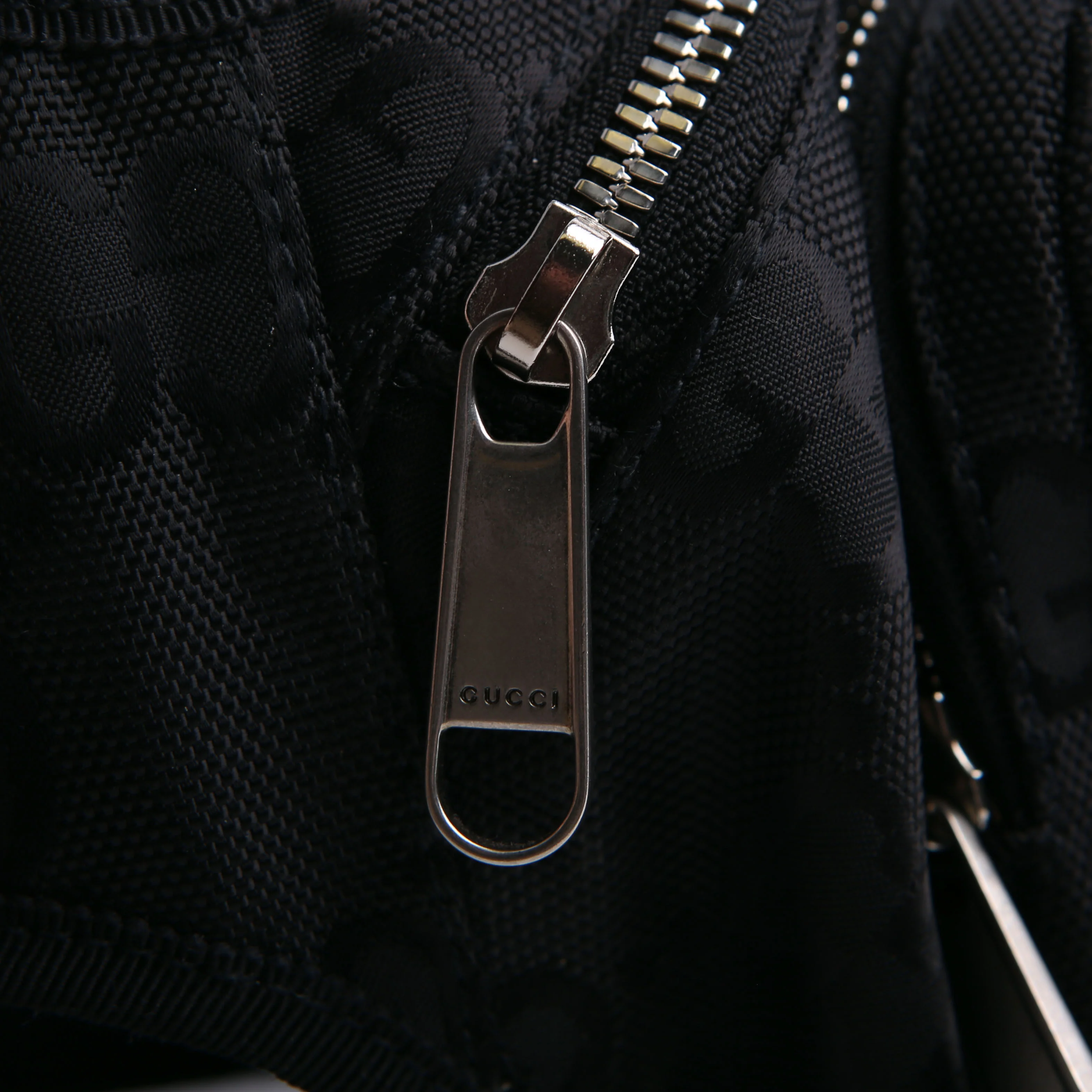 739372 Nylon Off the Grid Logo Belt Bag Black - Image 9