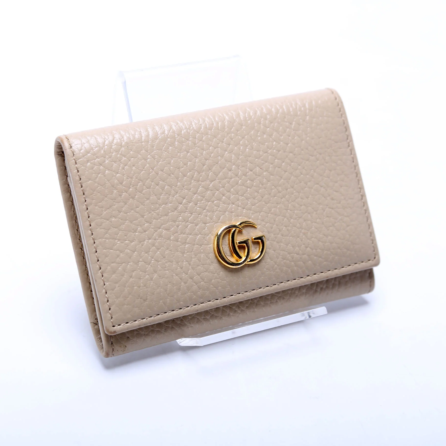 739525 GG Marmont Card Case Beige - Image 2