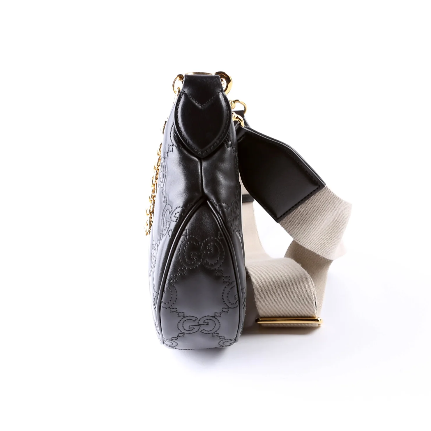 739709 Matelasse Small Bag Black - Image 4