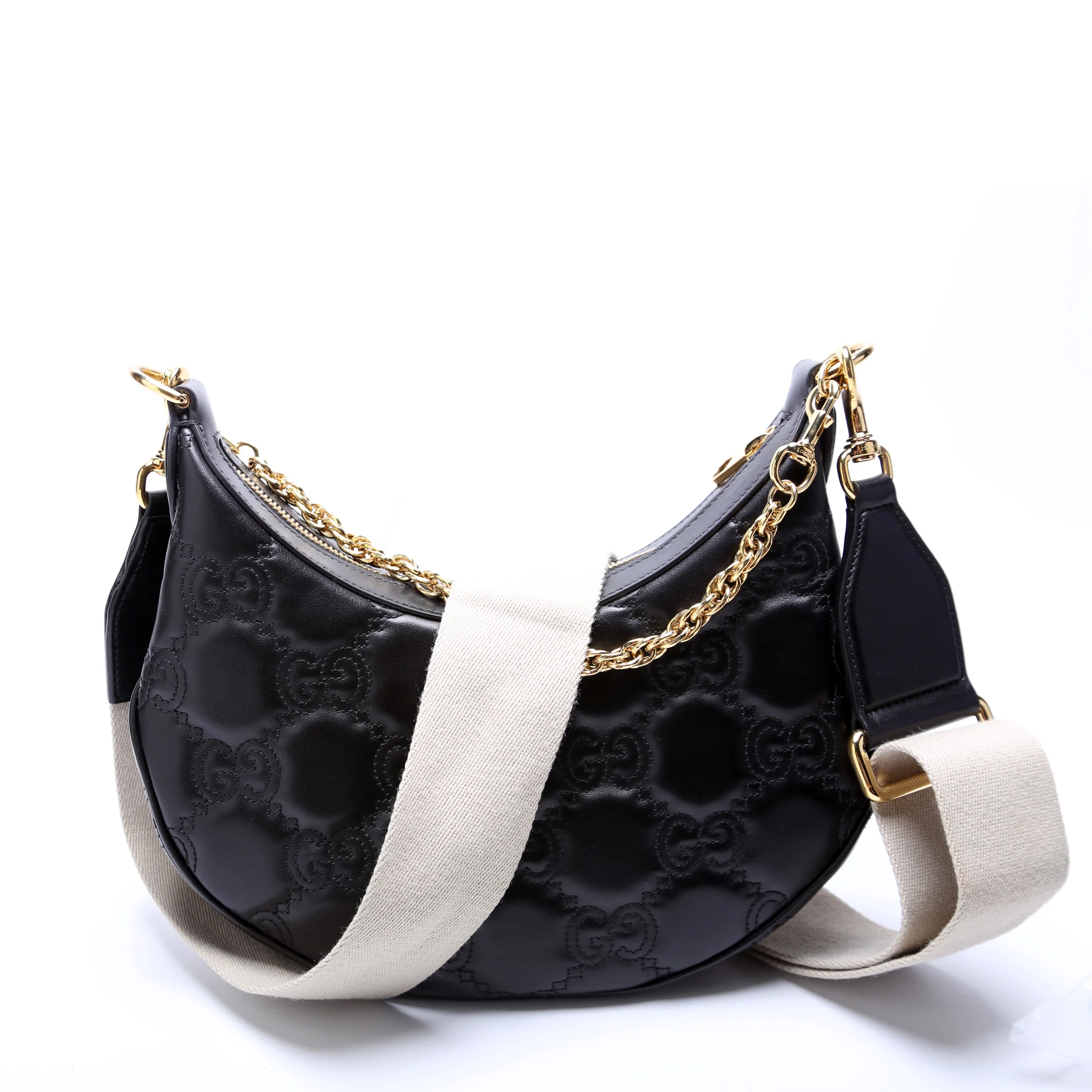 739709 Matelasse Small Bag Black - Image 3