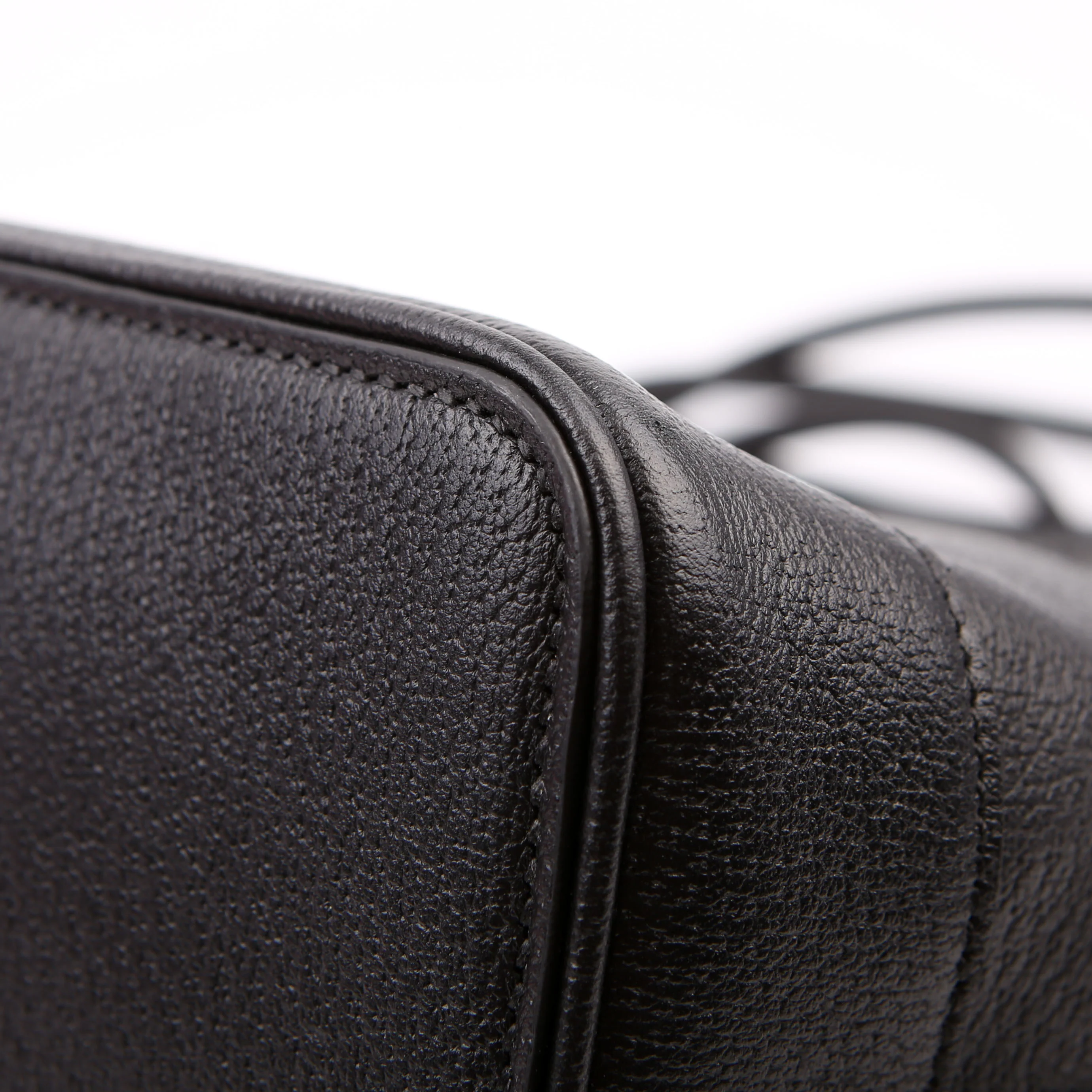 739730 Leather Medium Tote Black - Image 8