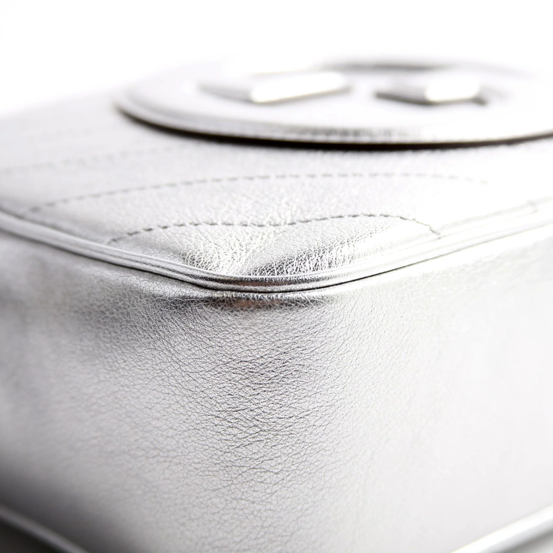742360 Blondie Small Shoulder Bag Silver - Image 6