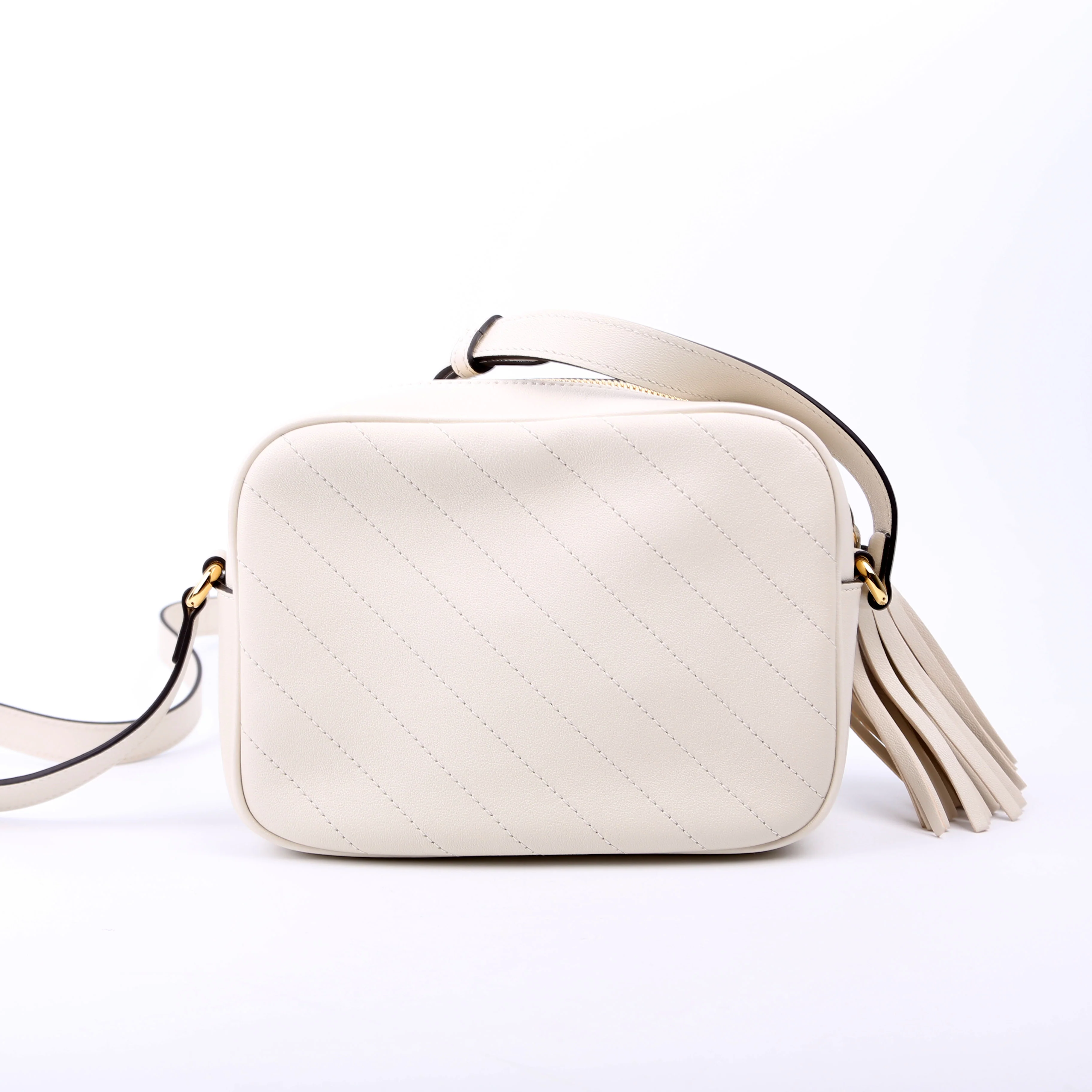 742360 Blondie Small Shoulder Bag White - Image 3