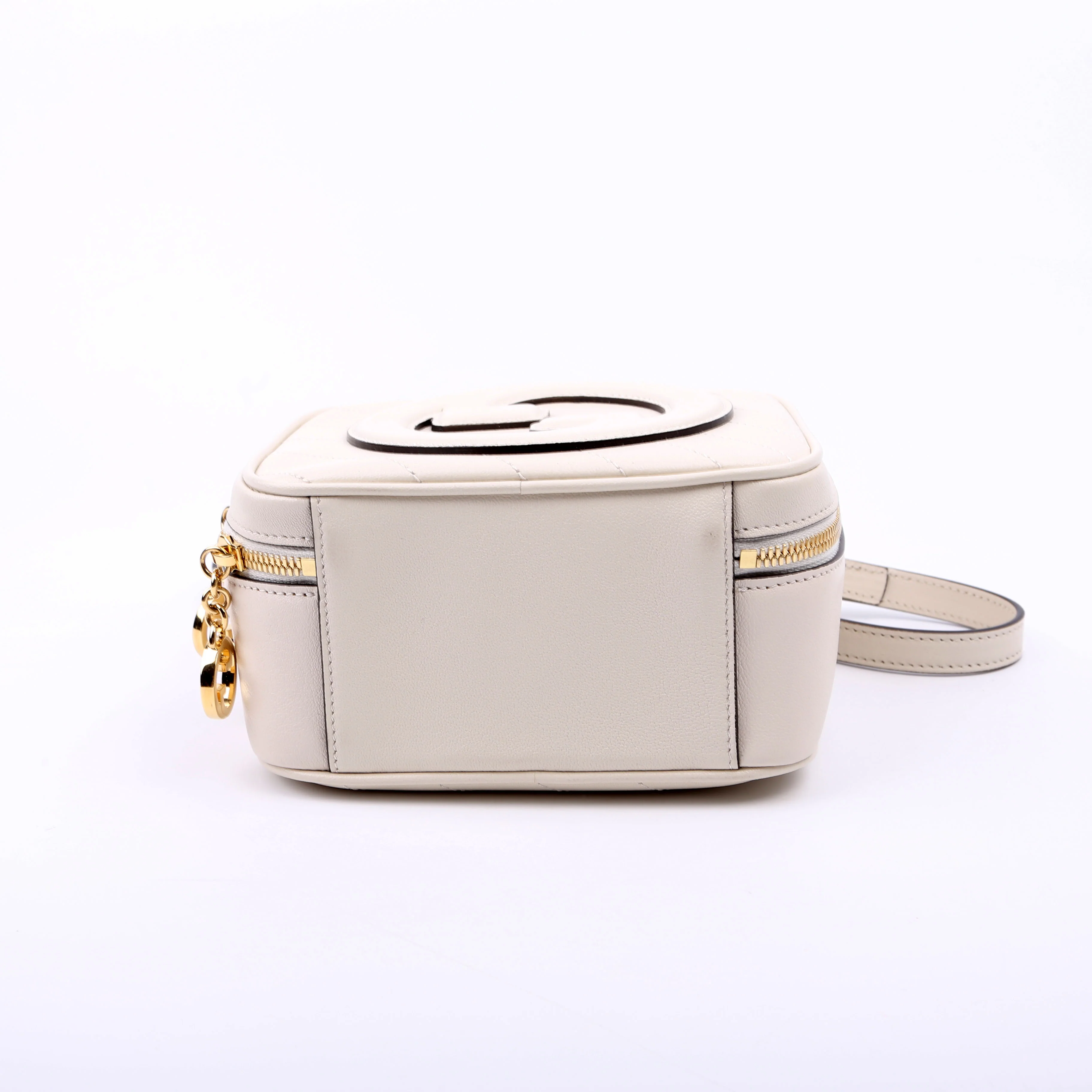 744434 Blondie Leather Top Handle Bag White - Image 5