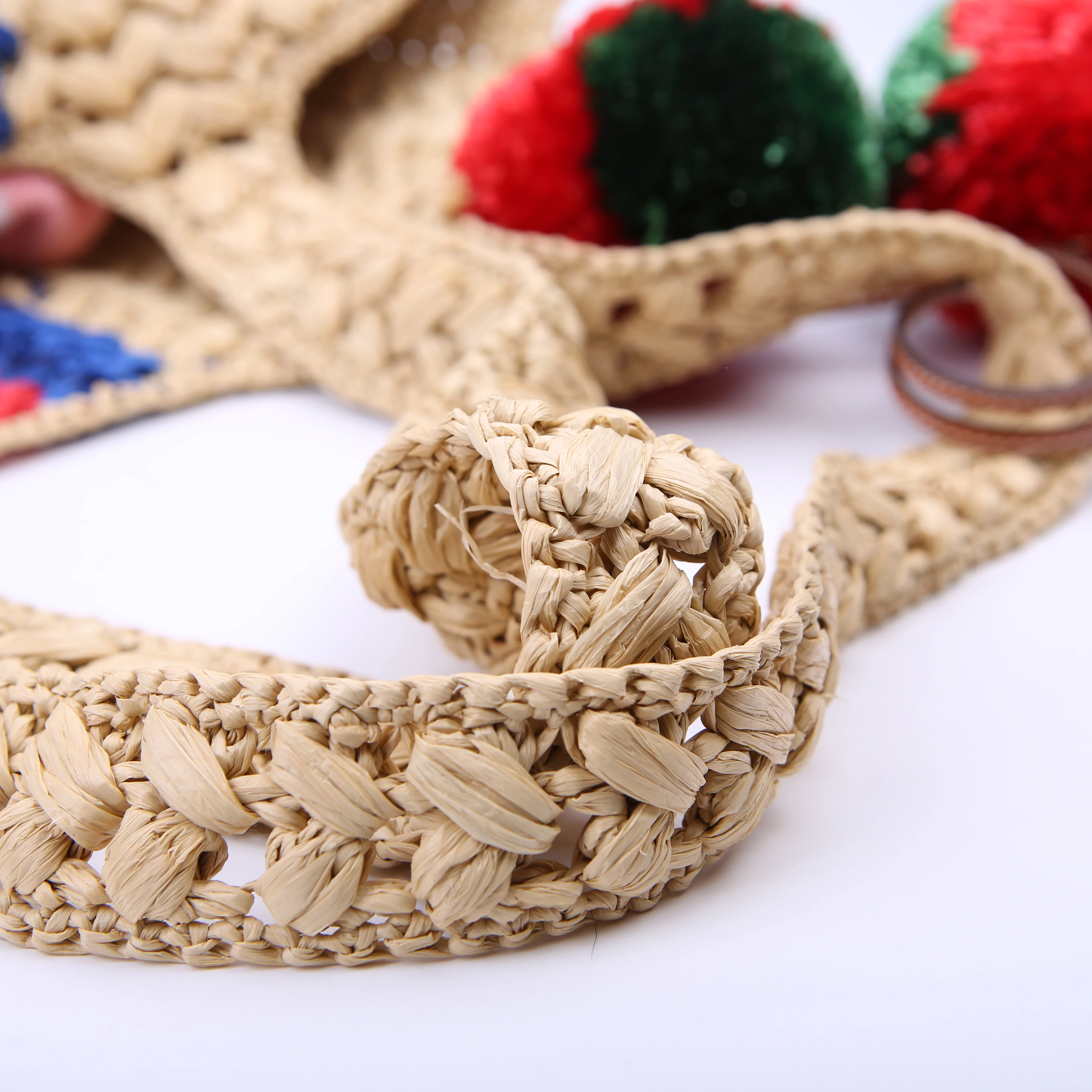 746005 Blondie Raffia Open Tote Small - Image 9