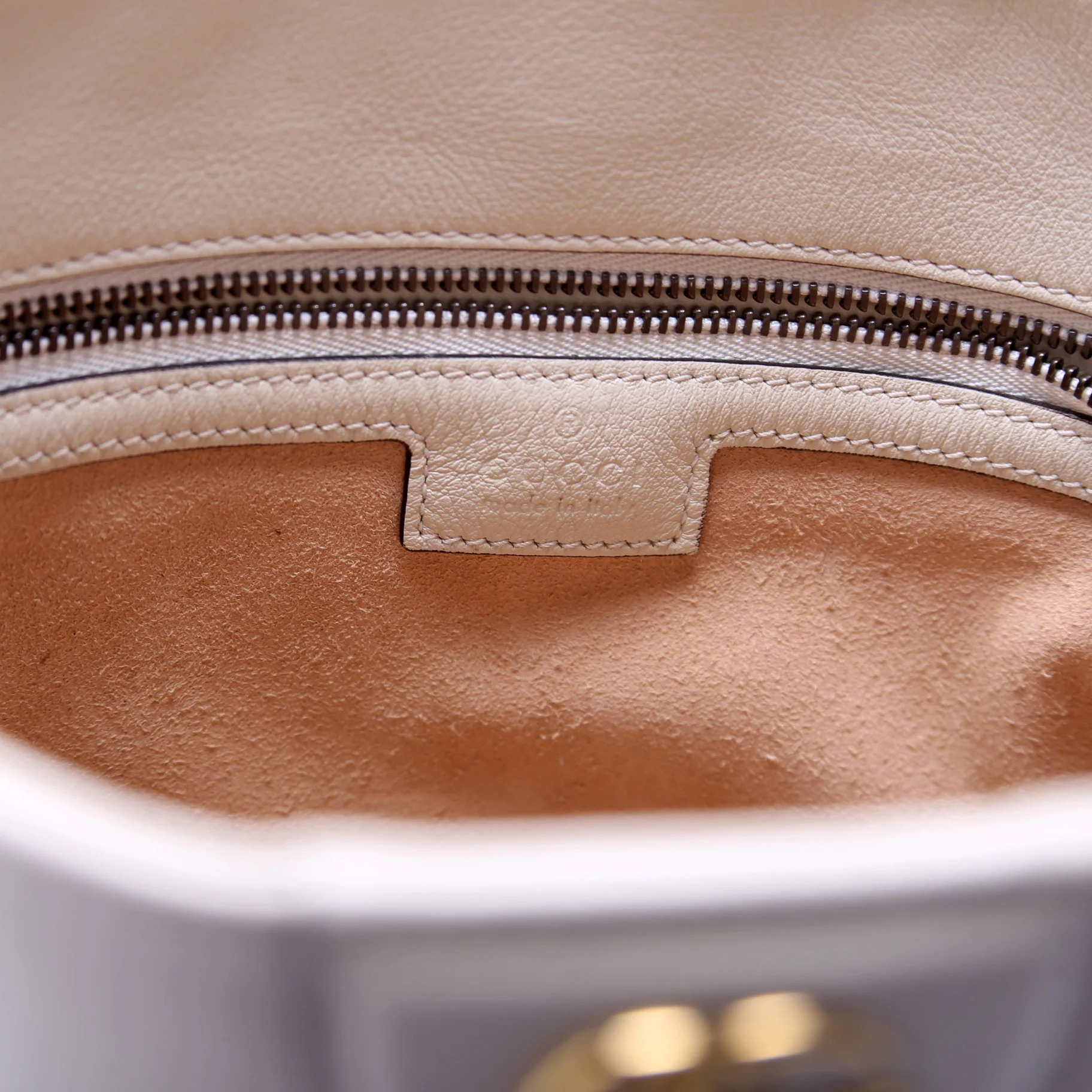 746124 Diana Bamboo Shoulder Bag White - Image 9
